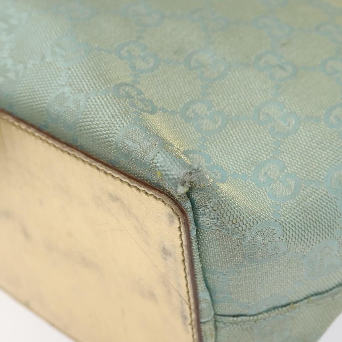 Gucci GUCCI GG Canvas Tote Bag Nylon Peppermint Gold 002 002 Size ONE SIZE - 12 Thumbnail