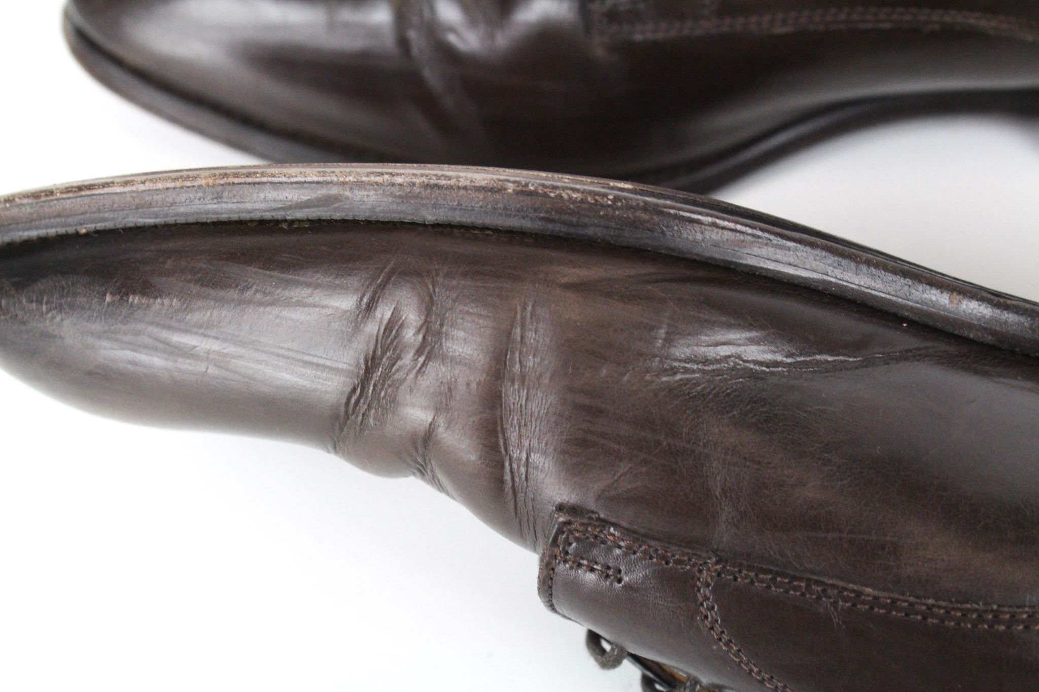 Suitsupply EU43.5 Dark Brown Leather Laced Low-Top 72824 Size US 10.5 / EU 43-44 - 13 Thumbnail