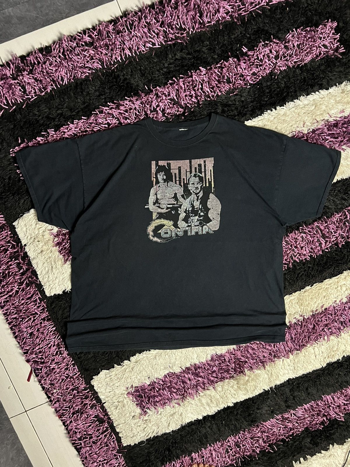 Nintendo Vintage nintendo game Contra rare tshirt Size US XXL / EU 58 / 5 - 4 Thumbnail