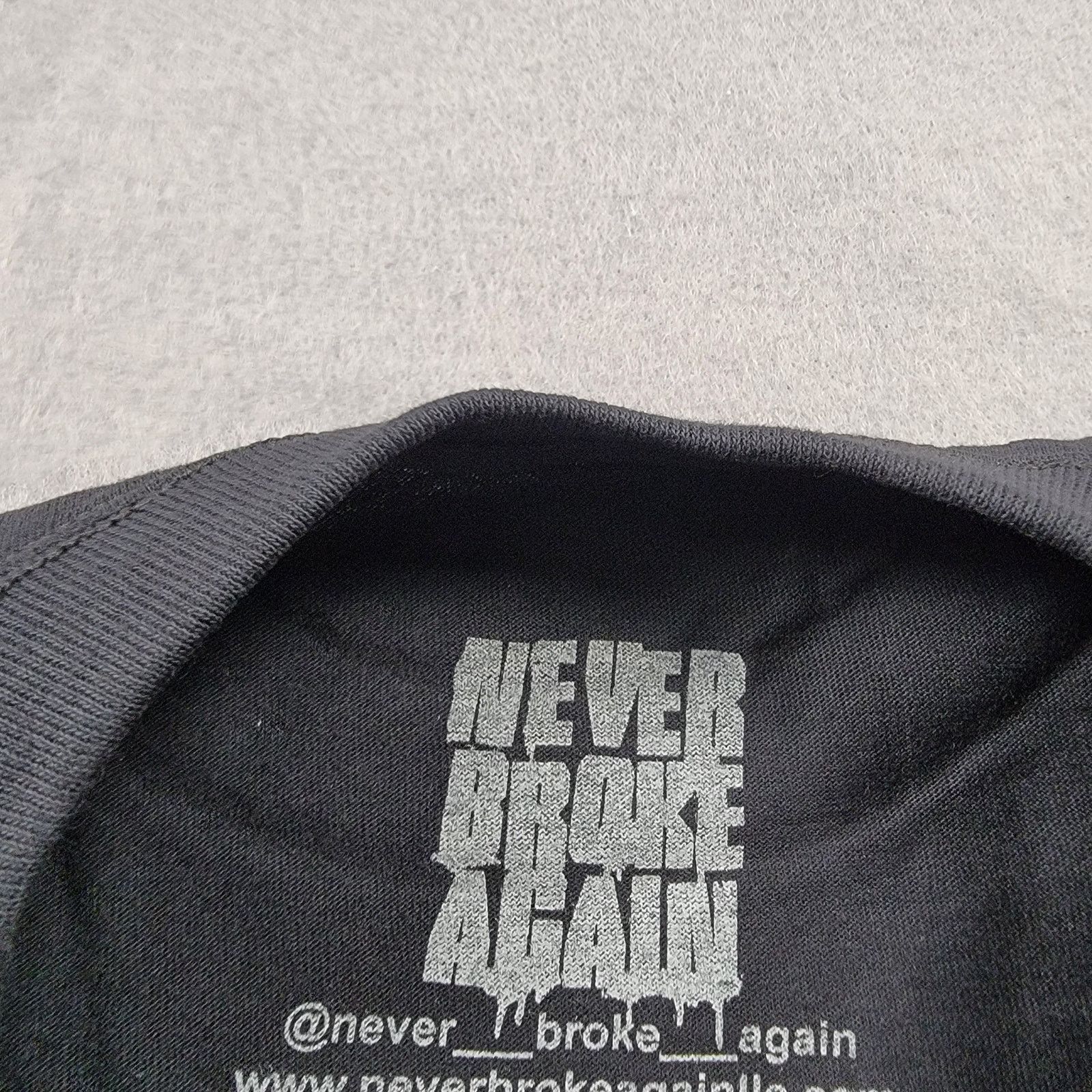 NBA Young Boy Never Broke Again Records Mummy T Black Sz M Size US M / EU 48-50 / 2 - 4 Thumbnail