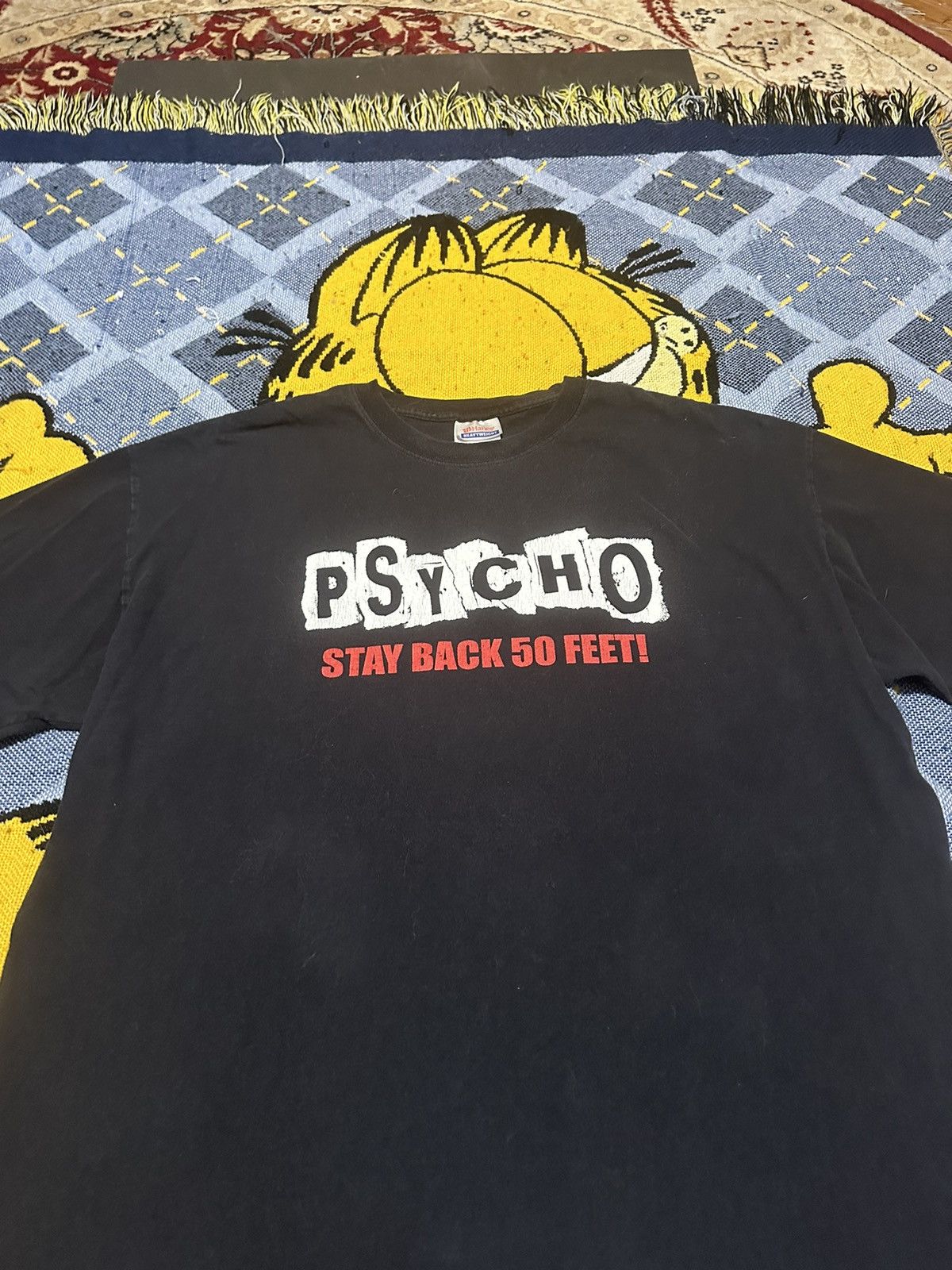 Vintage Vintage Y2K Psycho T-Shirt Size US XL / EU 56 / 4 - 2 Thumbnail