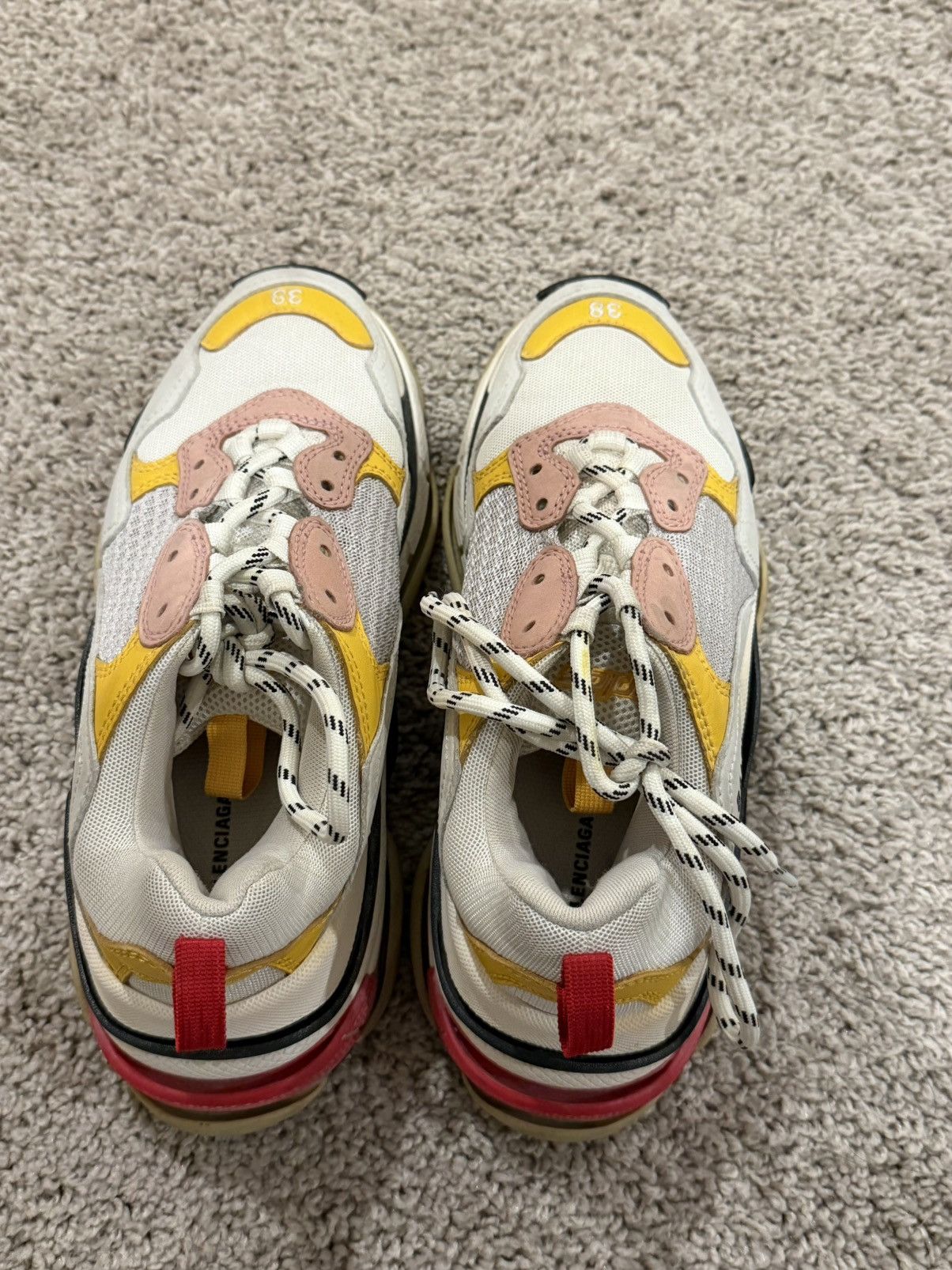 Balenciaga Balenciaga Triple S Pink-White Size US 7 / IT 37 - 6 Thumbnail