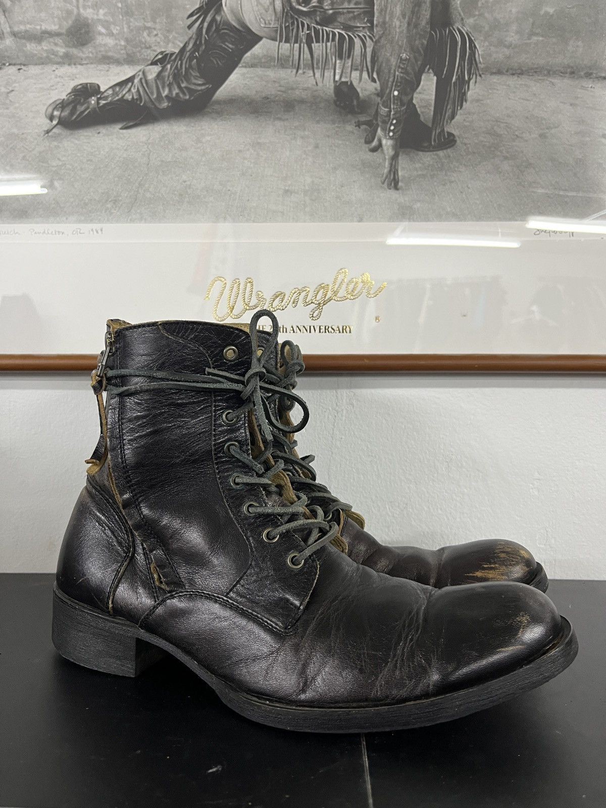 Balmain Maison Miharayasuhiro Balmain STYLE Leather Zipper Boots Size US 8 / EU 41 - 16 Thumbnail