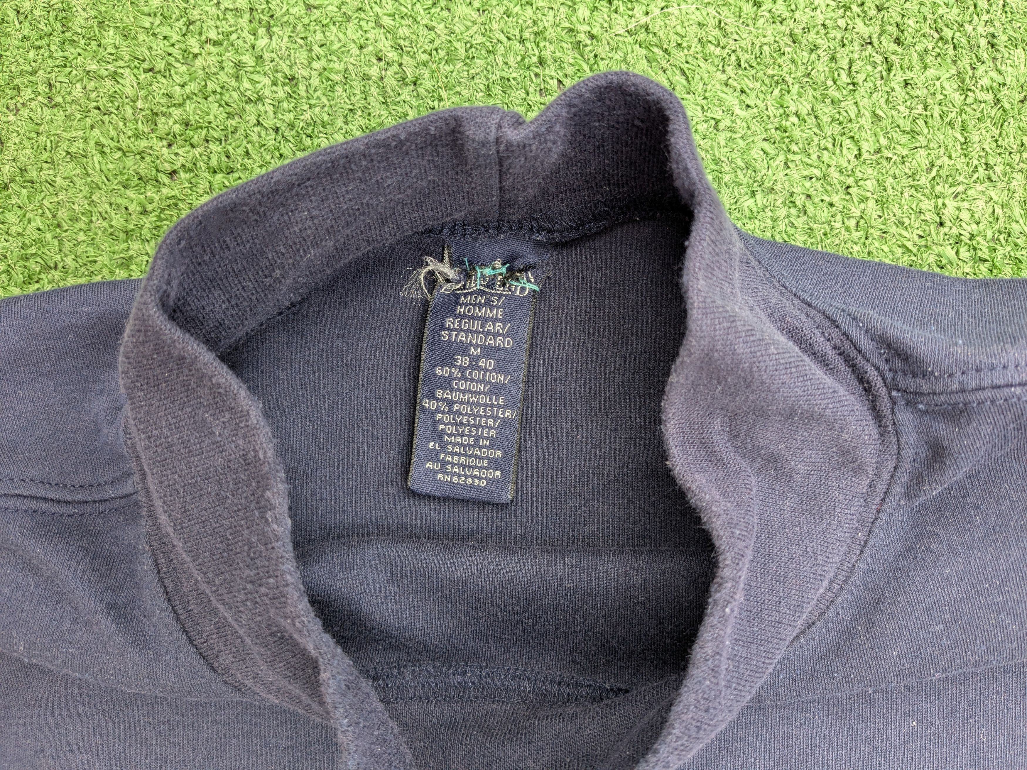 Lands' End 1990's Lands' End Vintage Long Sleeve Navy Mock Turtleneck Size US M / EU 48-50 / 2 - 6 Thumbnail