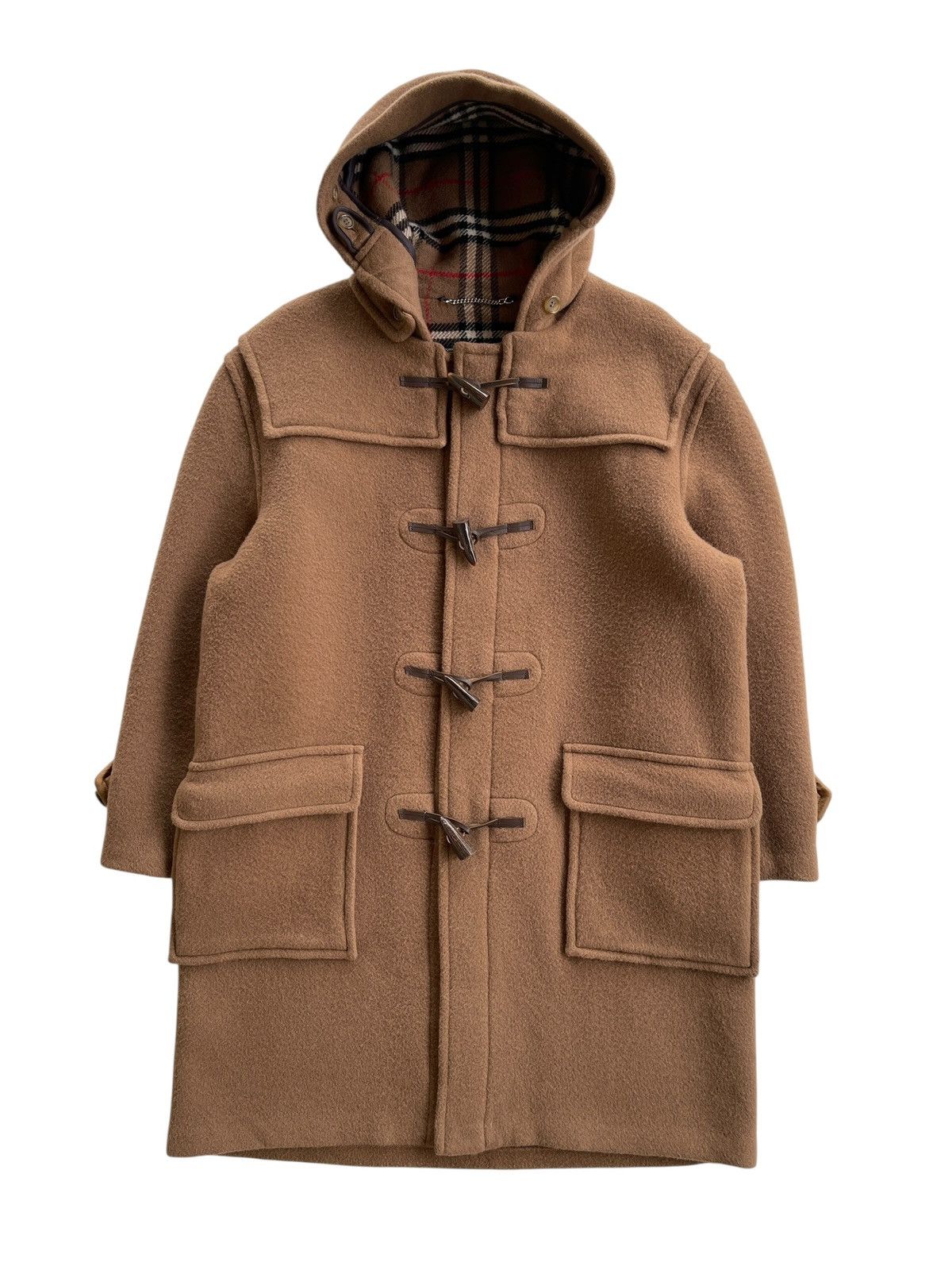 Burberry Vintage Burberrys Nova Checked England Duffle Coat Size US M / EU 48-50 / 2 - 2 Thumbnail