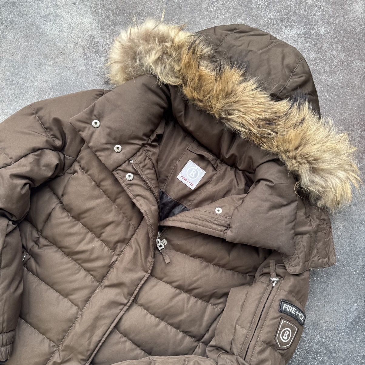 Bogner Bogner Fur Hooded Ski Down Puffer Jacket Size M / US 6-8 / IT 42-44 - 2 Thumbnail