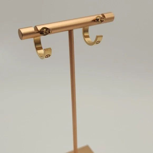 Other 18K Gold Plated Mini Hoop Nail Earrings Size ONE SIZE - 2 Thumbnail