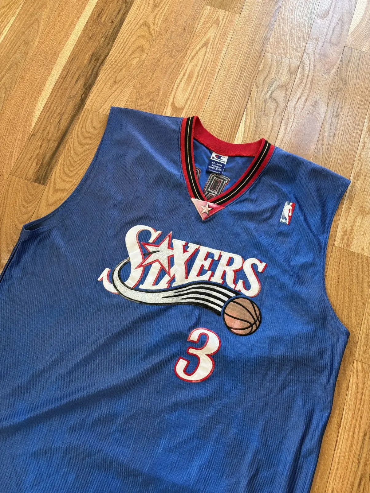 Champion Philadelphia 76ers Iverson Champion VTG Y2K Jersey XXL 52 Size US XXL / EU 58 / 5 - 3 Thumbnail