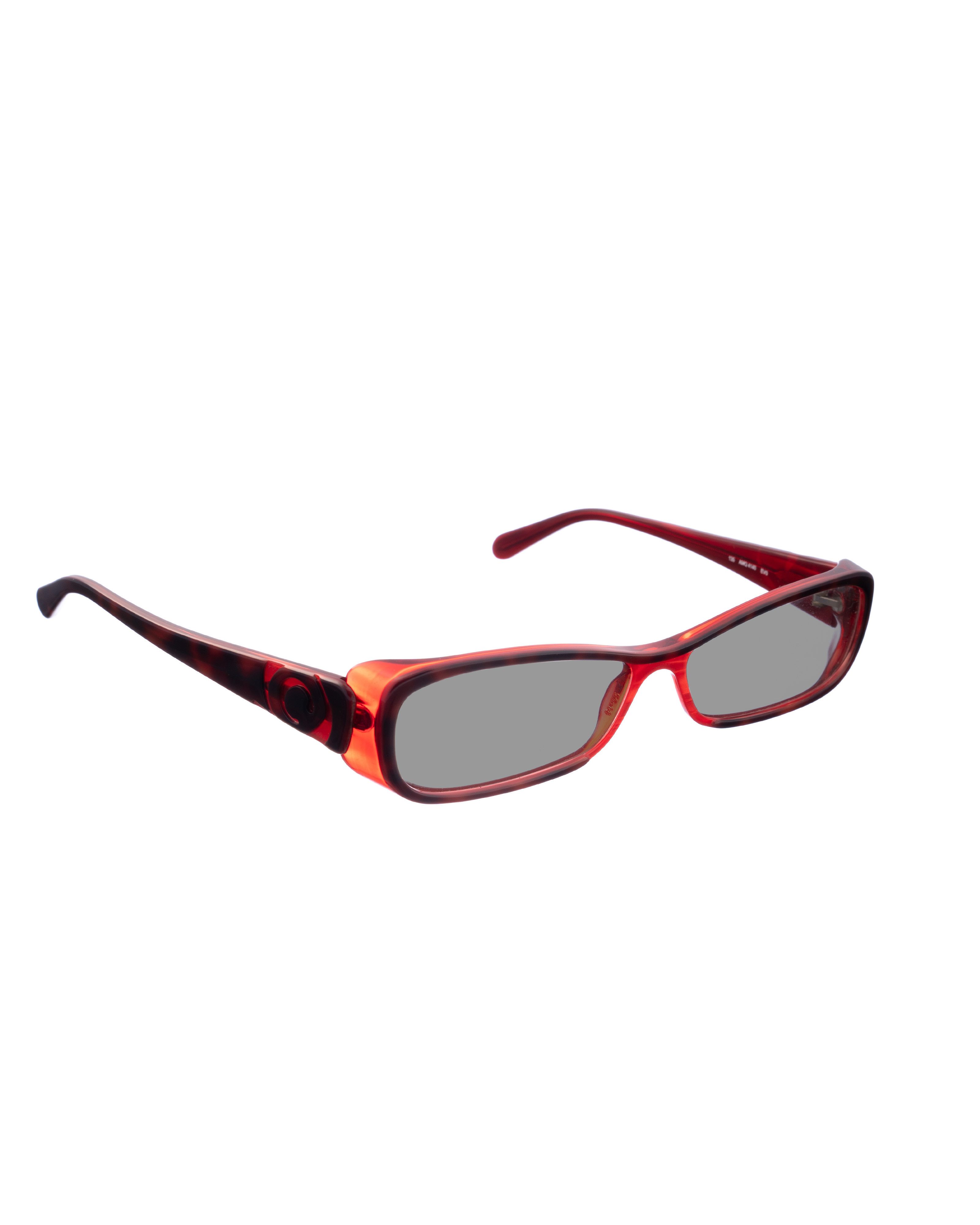Alexander McQueen Alexander McQueen '90s Red Clear Cat-Eye Sunglasses Size ONE SIZE - 1 Thumbnail