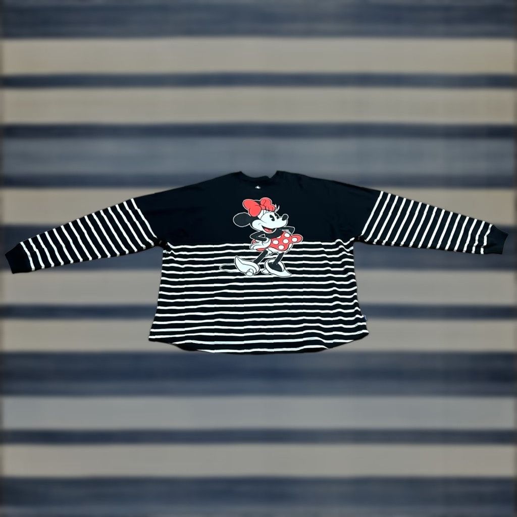 Disney Disney Spirit Jersey Minnie Mouse Forever T Shirt 2XL Long Sleeve Black Ladies Mens Unisex Adults Minnie Mouse Graphic Print Crew Neck Cotton Jersey Size US XXL / EU 58 / 5 - 1 Thumbnail