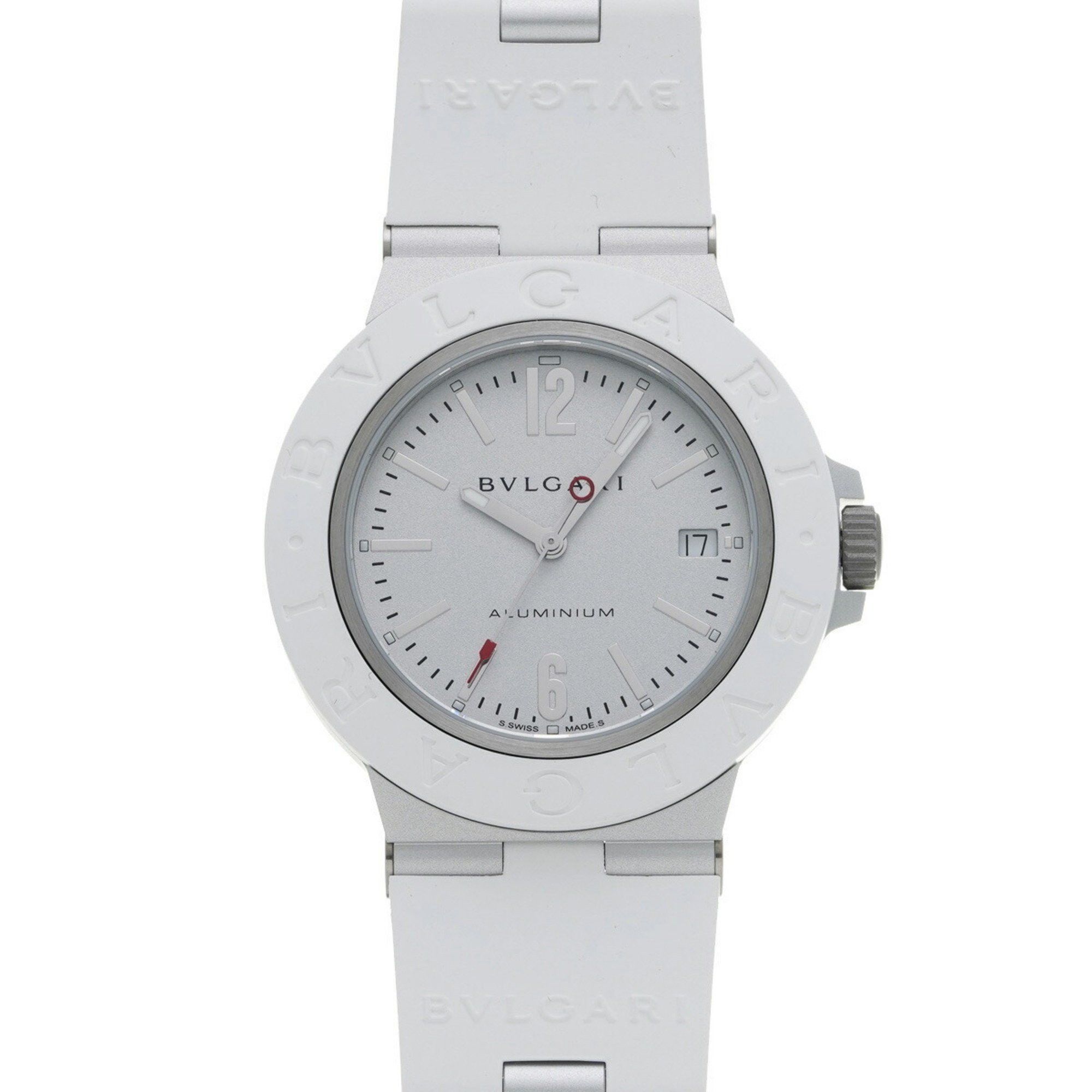 Bvlgari Aluminium 40Mm Bb40At Silver Men's Automatic Watch