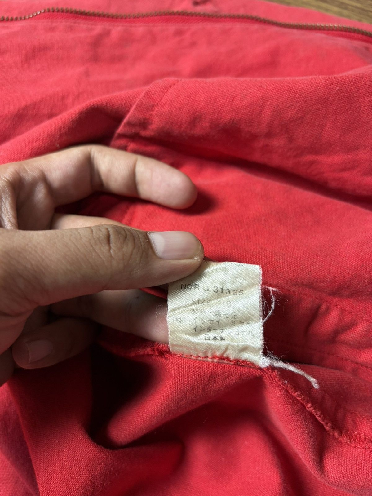 Issey Miyake FREE TAX! 80’s Issey Miyake Sport Red Bomber Jacket Size US M / EU 48-50 / 2 - 10 Thumbnail