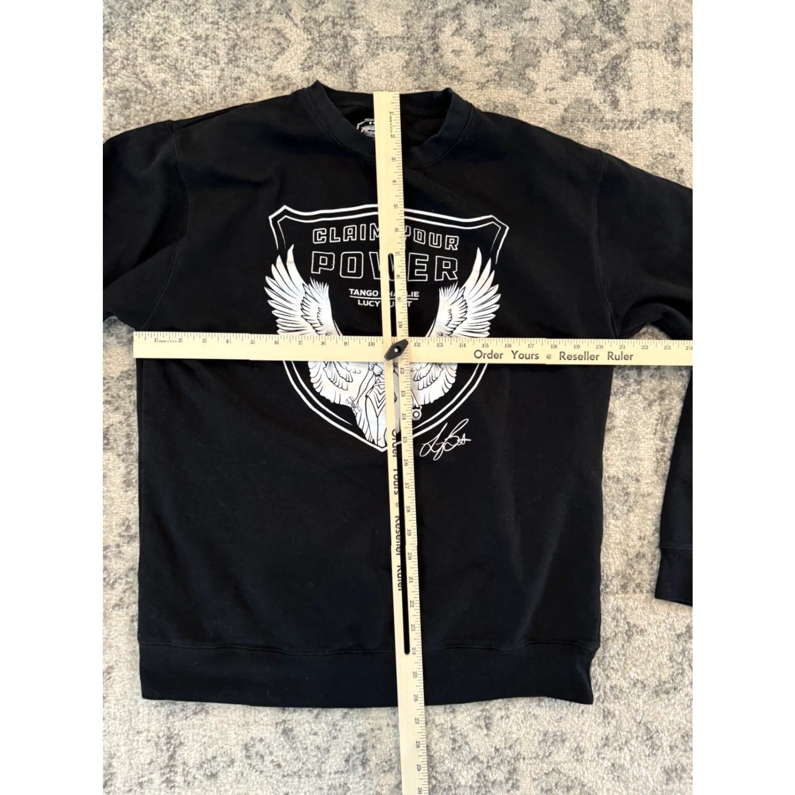 Vintage VINTAGE Tango Charlie Lucy Buhat Sweatshirt Claim Your Power Crewneck Adult Large Black Unisex Mens Womens Size US L / EU 52-54 / 3 - 6 Thumbnail