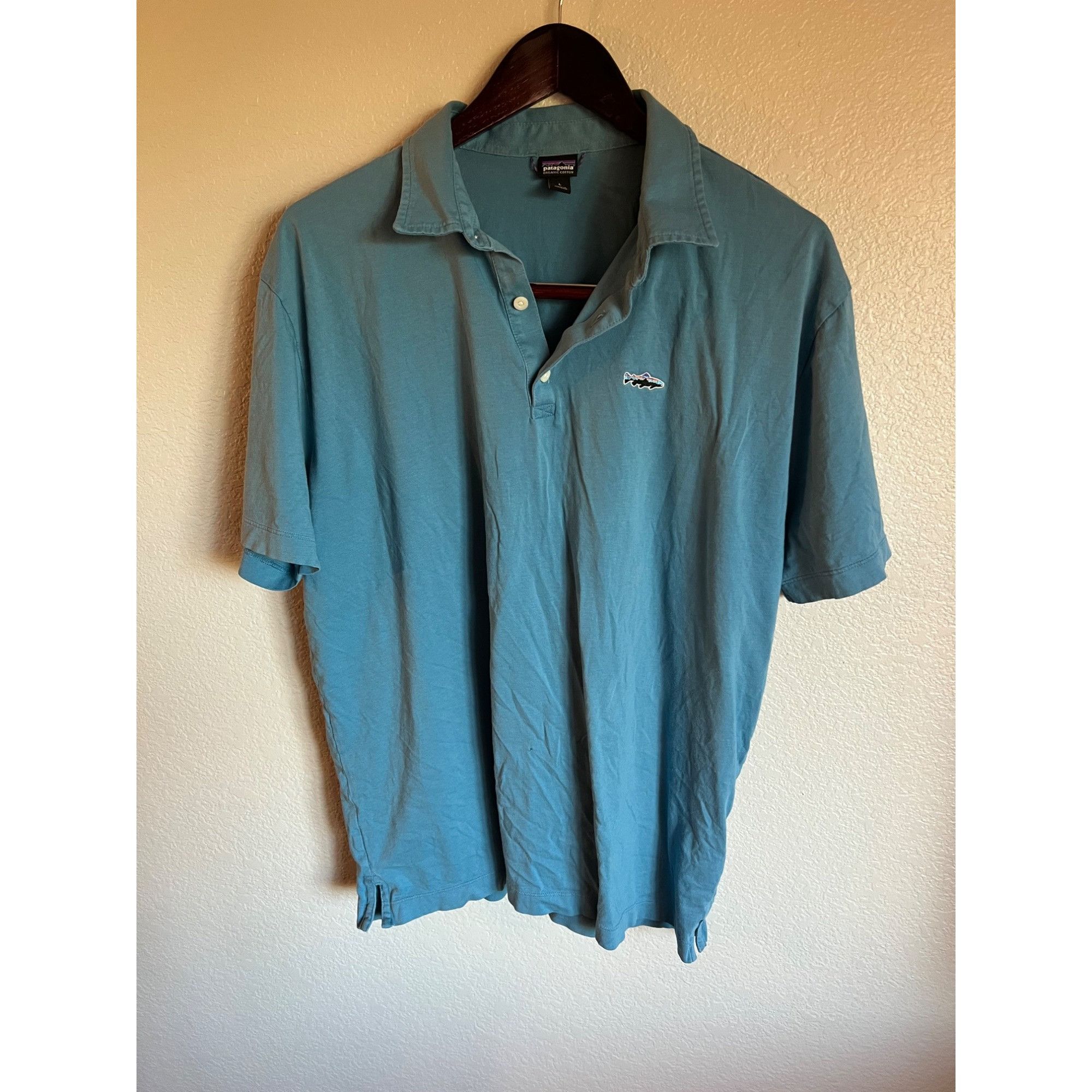 Patagonia Patagonia Fish Polo Shirt - Size L Size US L / EU 52-54 / 3 - 1 Thumbnail