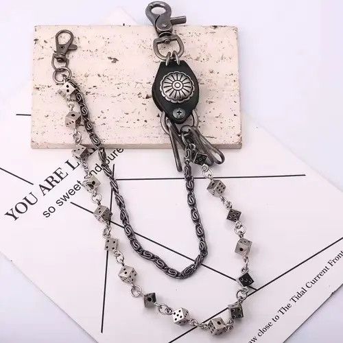 Jewelry Dice Chain Wallet Belt Chain Trousers Pants and jeans Size ONE SIZE - 5 Thumbnail