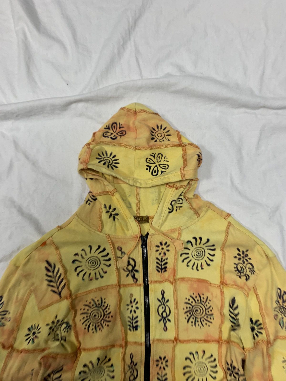 Japanese Brand × Vintage CROPPED VINTAGE Y2K FADED ZIP HOODIE JAPANESE DIESEL STYLE Size US XL / EU 56 / 4 - 6 Thumbnail