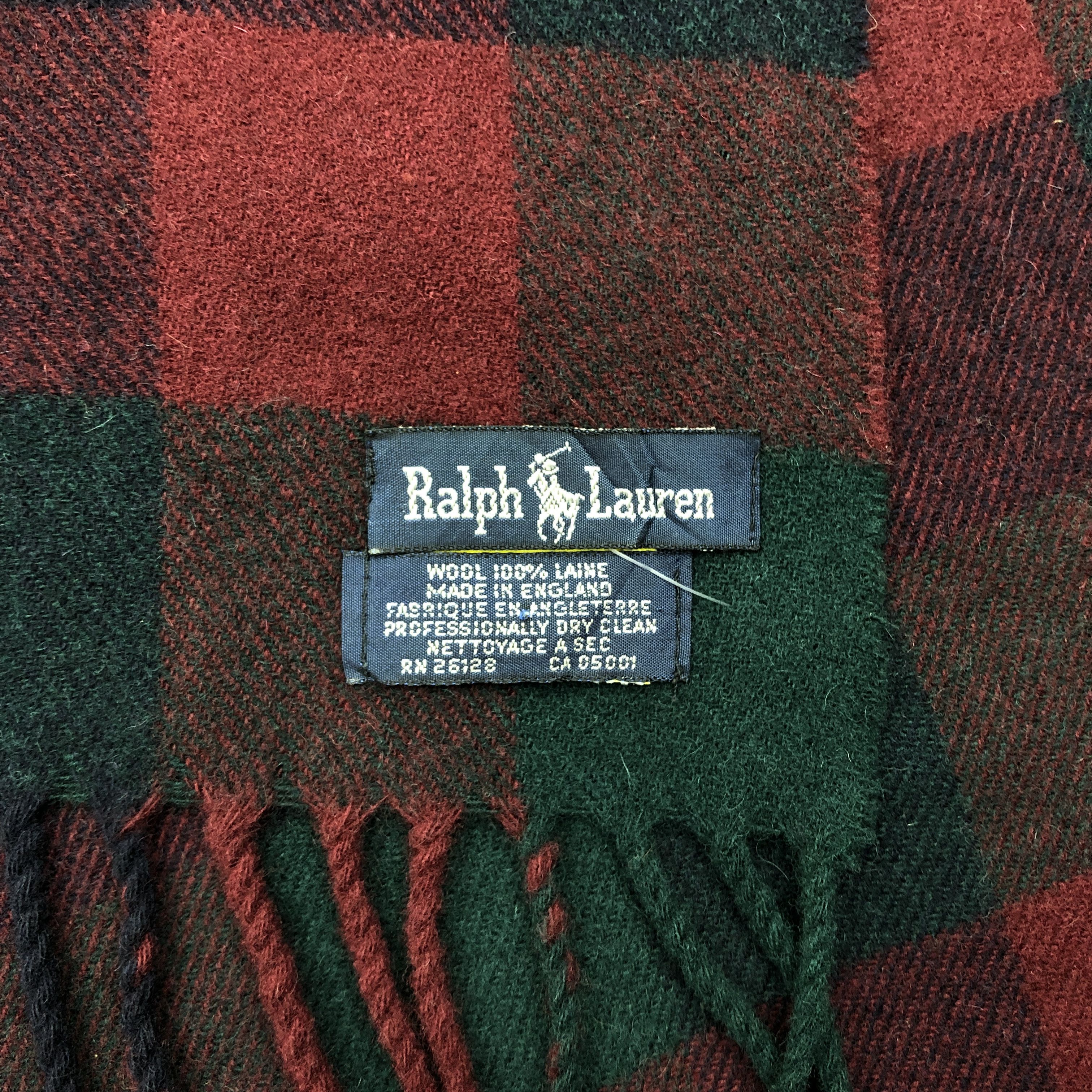 Polo Ralph Lauren Vintage Polo Ralph Lauren Scarf Tartan Plaid Wool Scarves Size ONE SIZE - 5 Thumbnail