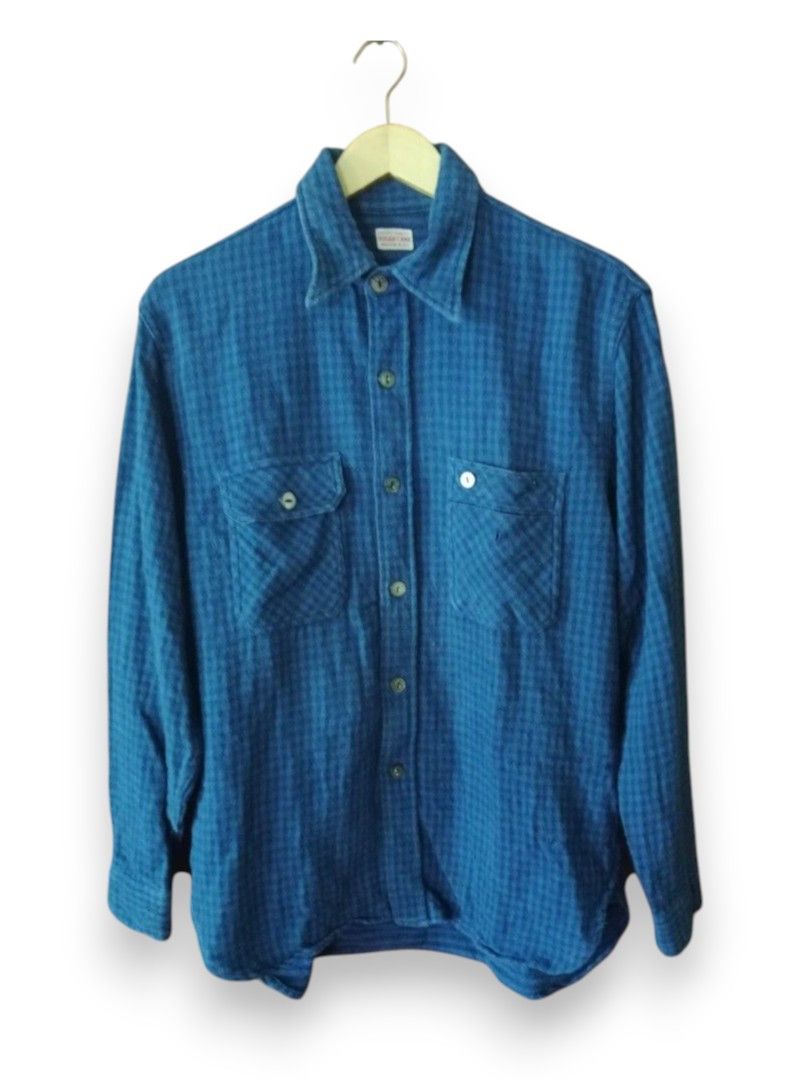 Sugar Cane Vintage Sugar Cane Japan Flannel Plaid Shirt Size US M / EU 48-50 / 2 - 1 Thumbnail