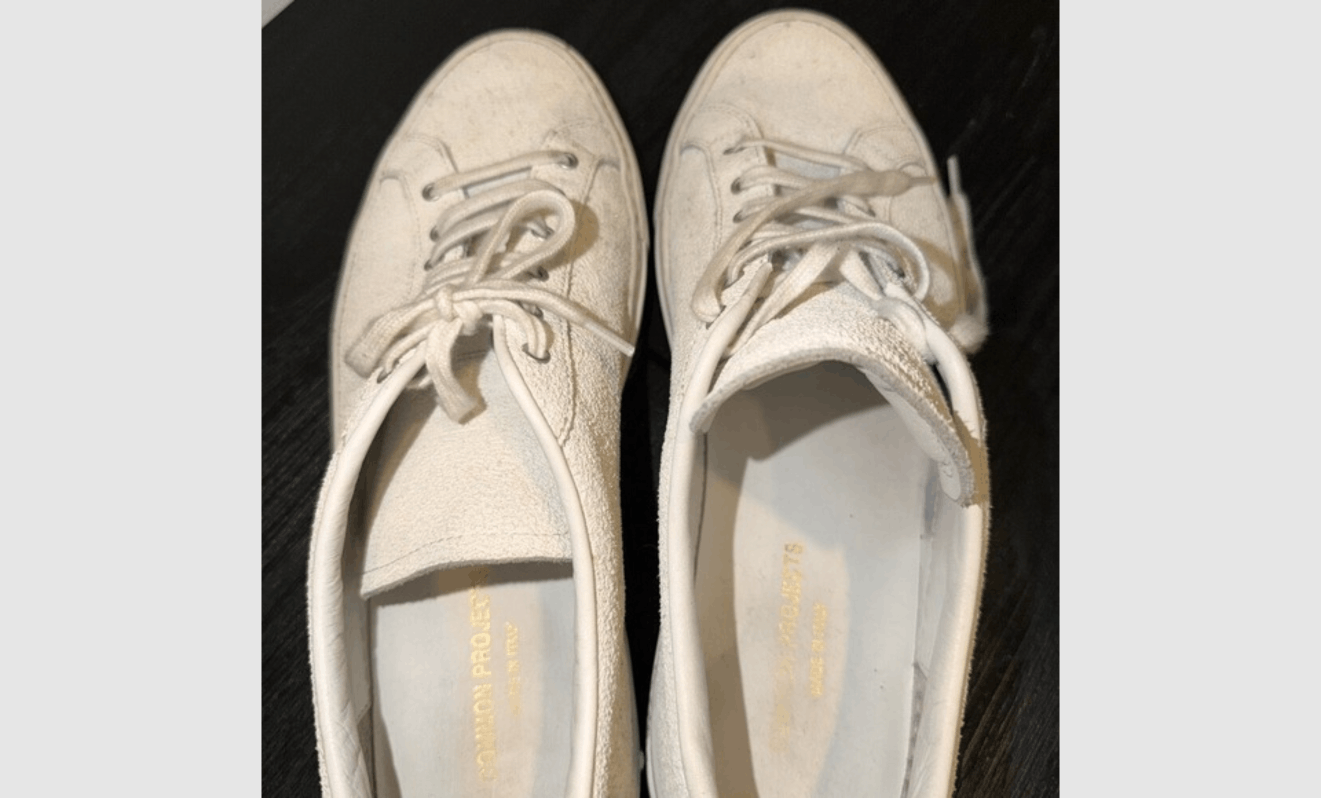 Common Projects Common Projects Achilles Premium Textured Suede White Size US 9.5 / EU 42-43 - 5 Thumbnail