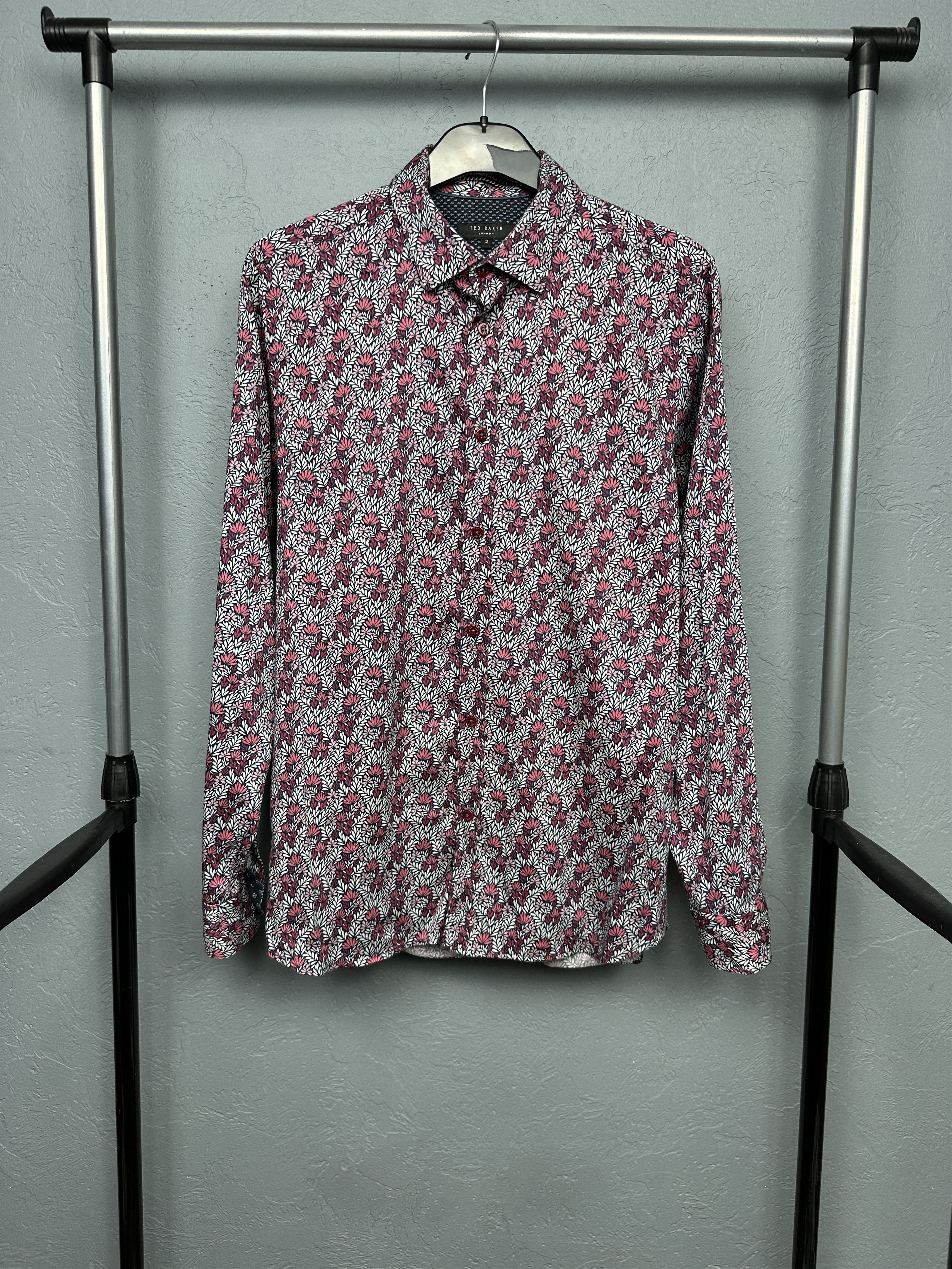 Ted Baker Ted Baker Mens Luxury Long Sleeve Shirt Size US M / EU 48-50 / 2 - 1 Thumbnail