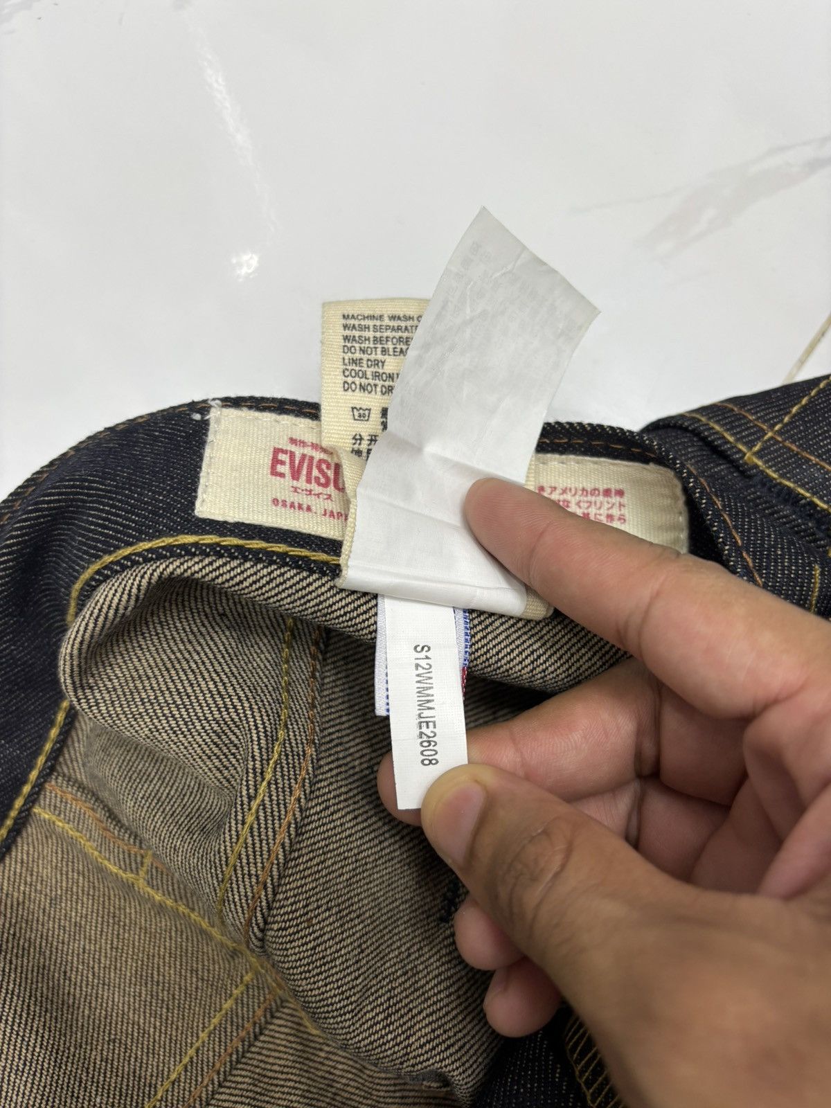 Japanese Brand Evisu Daicock Selvedge Denim Jeans Size US 34 / EU 50 - 15 Thumbnail