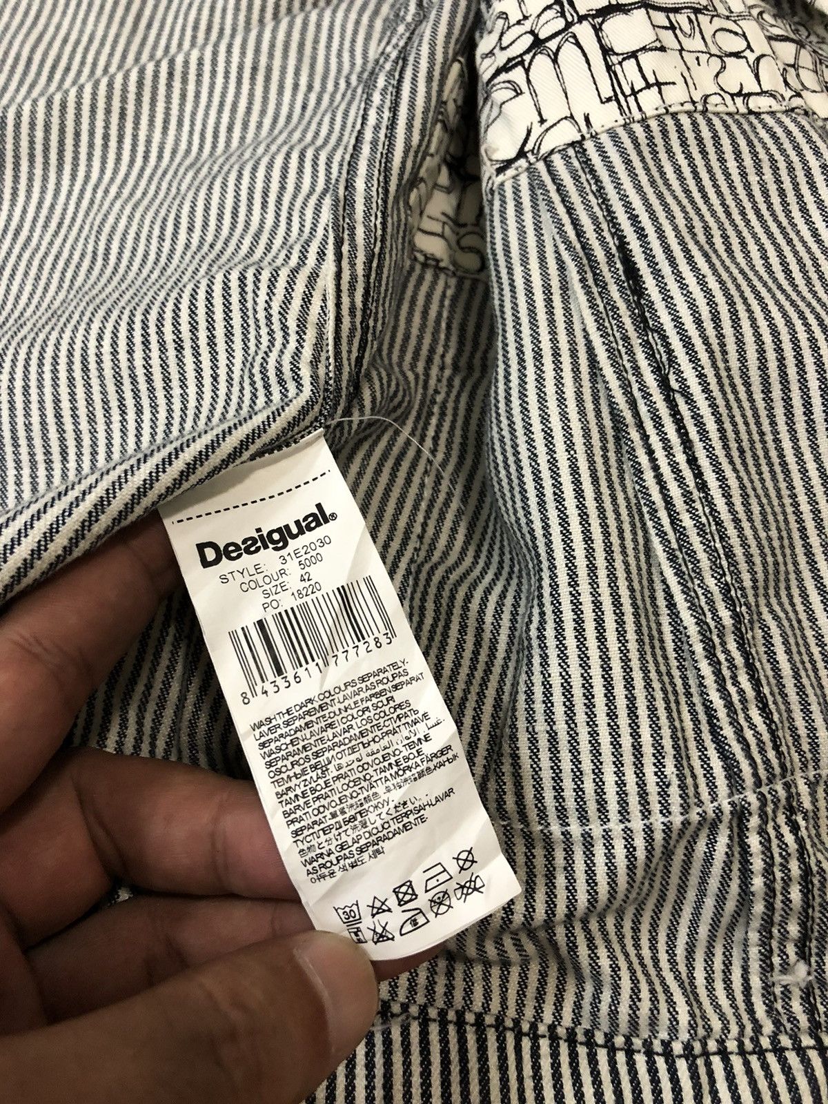Desigual Desigual two tone hickory jacket Size US M / EU 48-50 / 2 - 11 Thumbnail