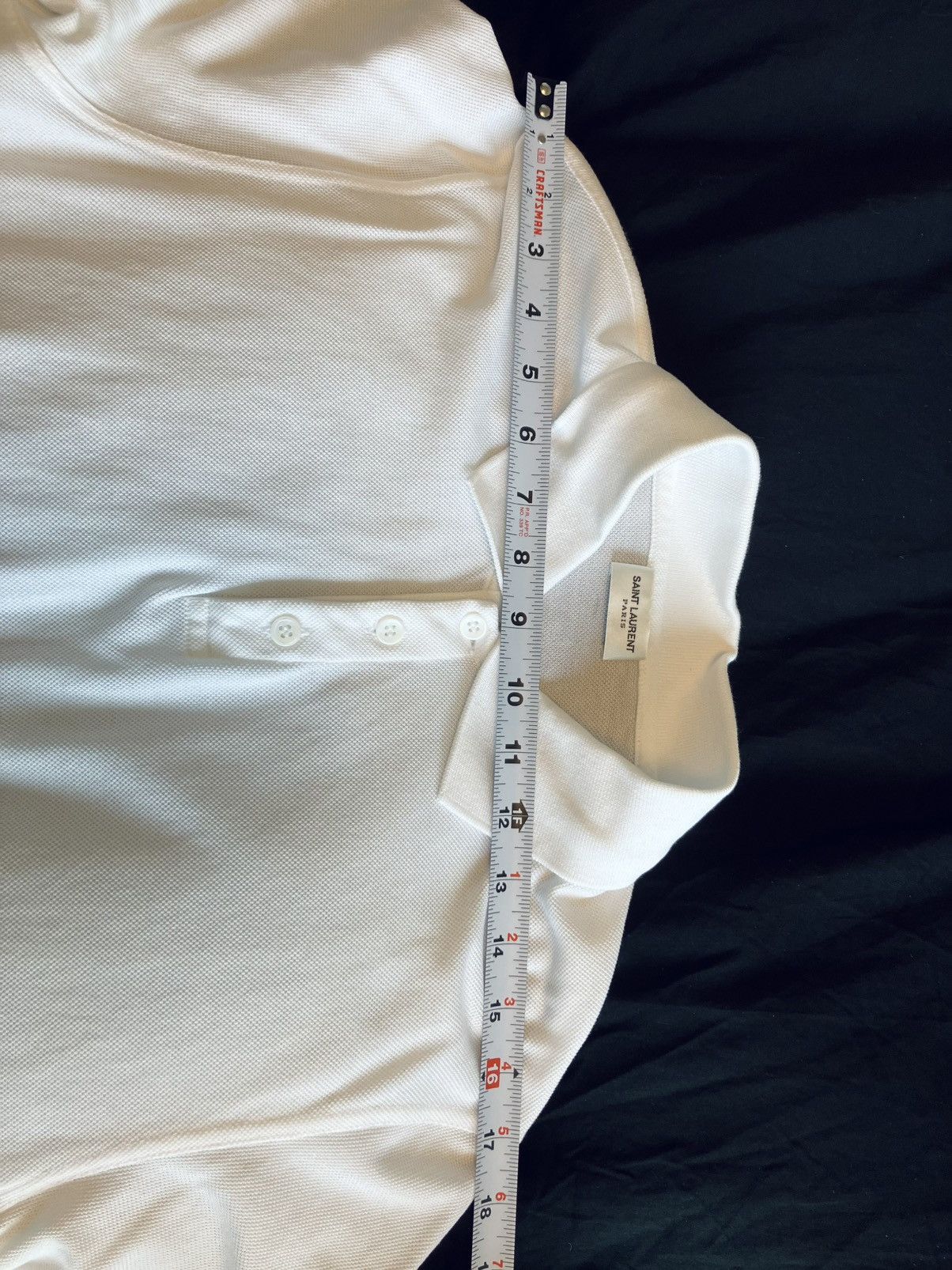 Saint Laurent Paris YSL Cotton Polo Size US L / EU 52-54 / 3 - 6 Thumbnail