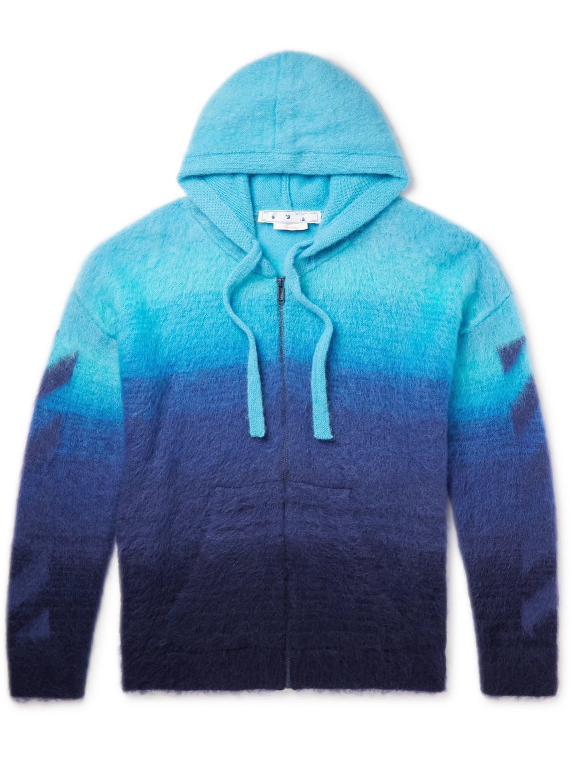 o1y0325 Hooded Cardigan in Blue