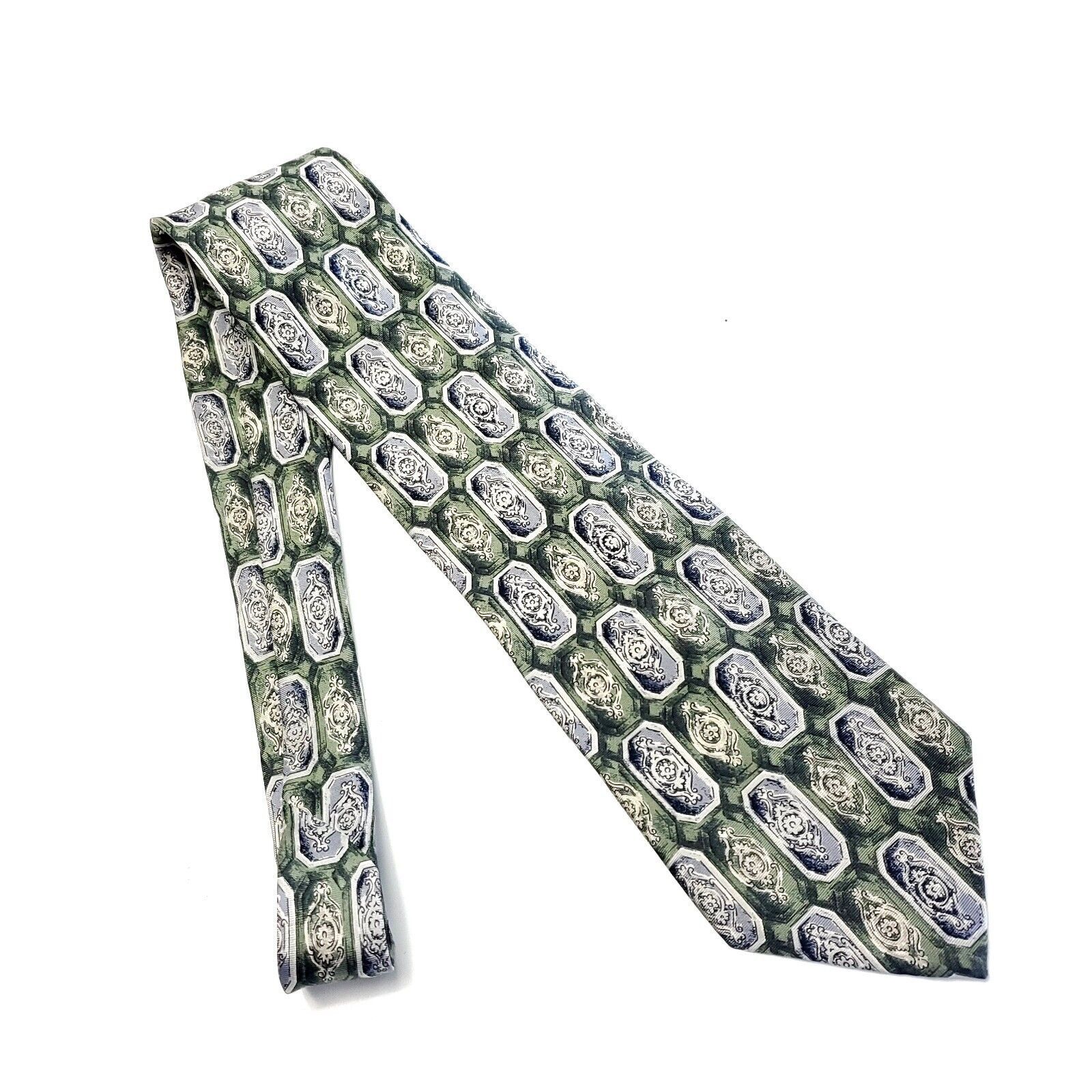Croft & Barrow Croft & Barrow Basics Green Abstract Print Wide Silk Tie Size ONE SIZE - 7 Thumbnail