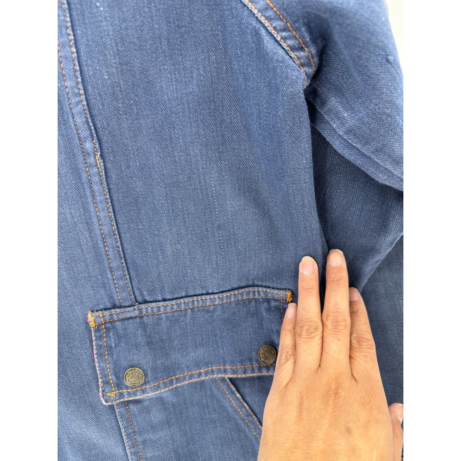 Other Vintage 80’s Valley Co Two Pocket Denim Button Up Jacket M Size M / US 6-8 / IT 42-44 - 7 Thumbnail