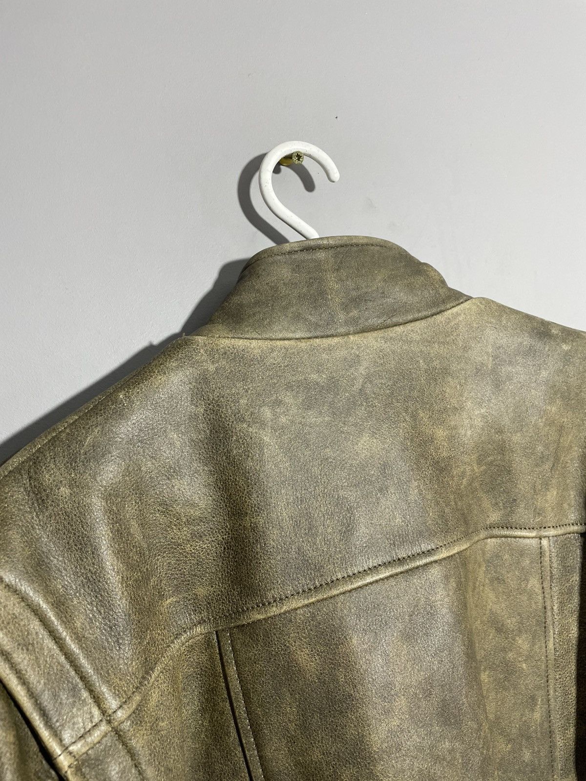 Japanese Brand × Vintage Vintage IXS Leather MA-1 style Bomber Jacket Avant Gard Size US M / EU 48-50 / 2 - 17 Thumbnail