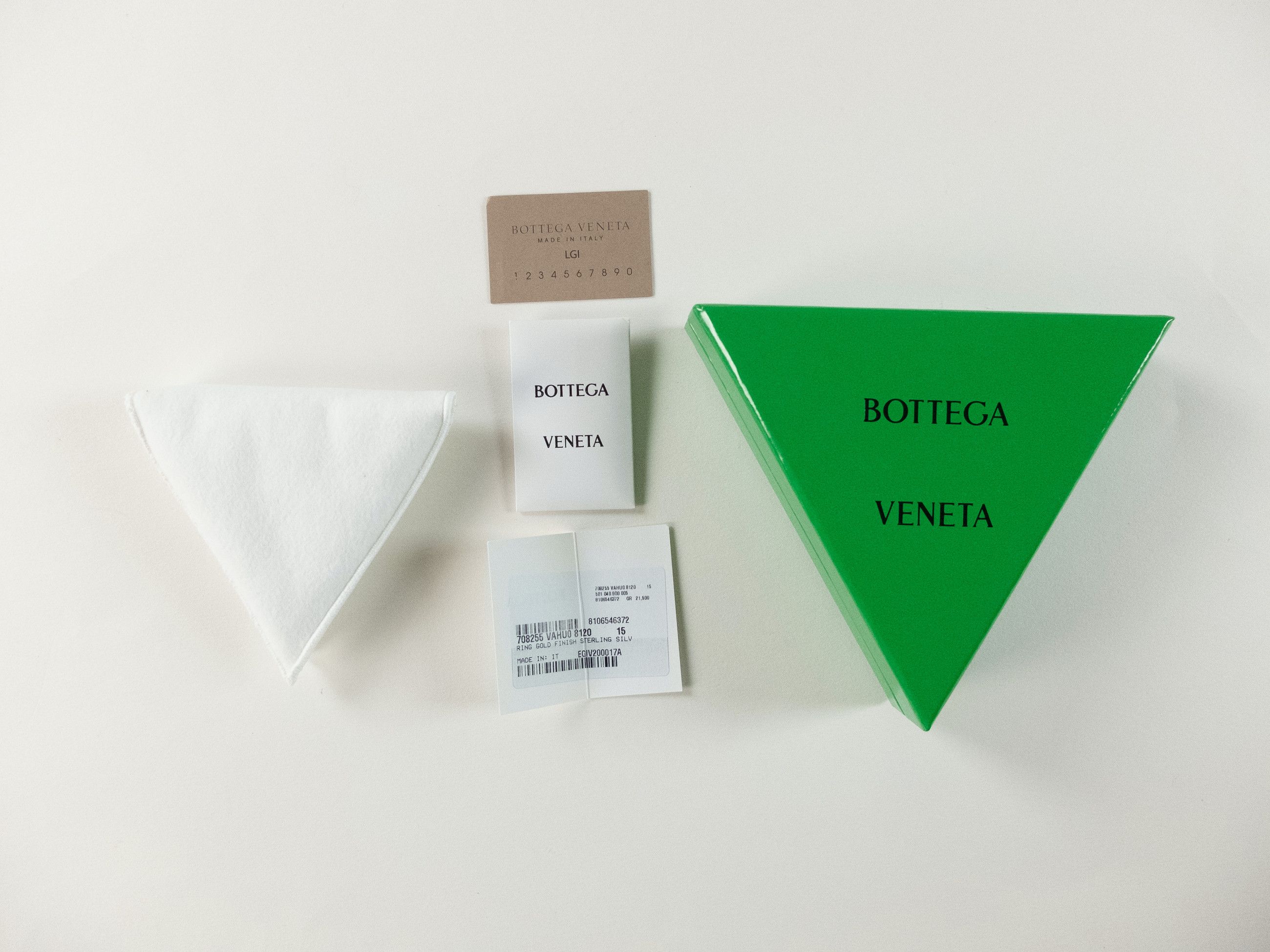 Bottega Veneta BOTTEGA VENETA gold plated silver triangle signet ring 7 15 Size ONE SIZE - 8 Thumbnail