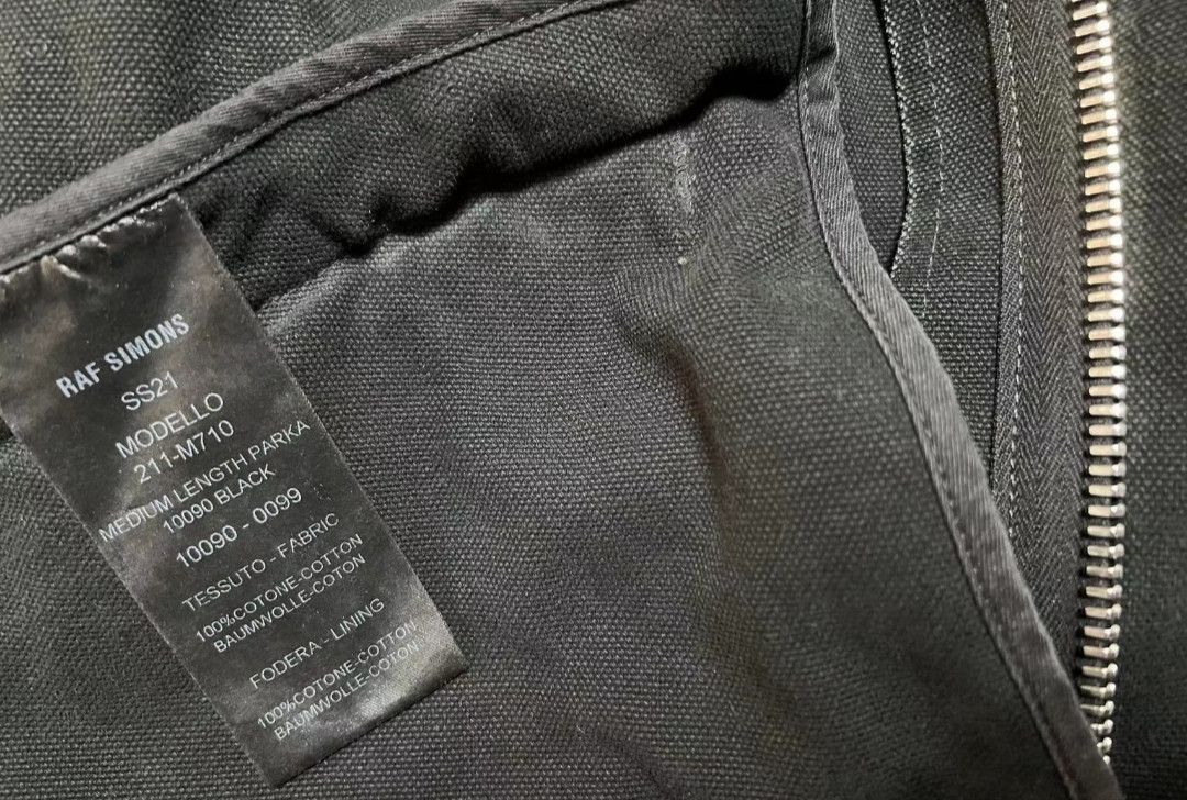 Raf Simons RAF SIMONS 21ss washed and distressed appliquéd parka-2505 Size US XS / EU 42 / 0 - 7 Thumbnail