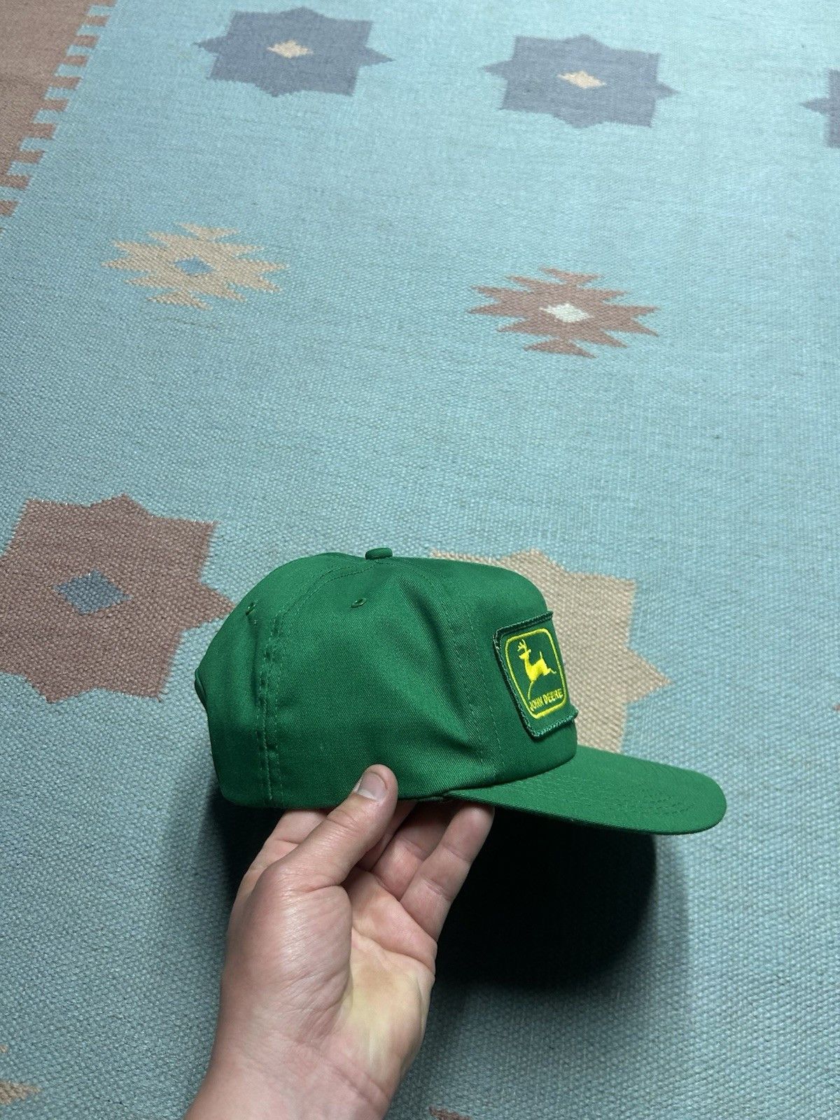 Vintage Vtg k products hat John Deere Michigan patch made USA farm Size ONE SIZE - 8 Thumbnail