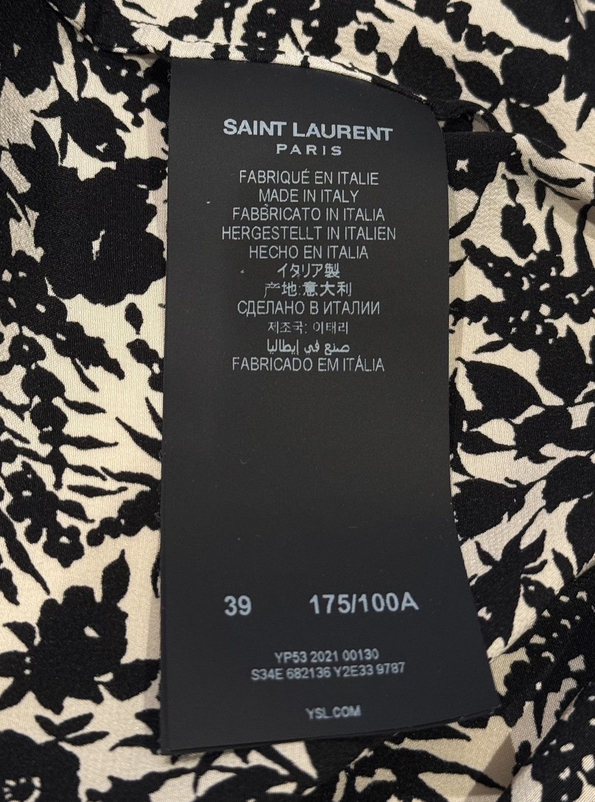 Saint Laurent Paris Saint Laurent S2022 100% Silk Shirt Size US XXS / EU 40 - 3 Thumbnail