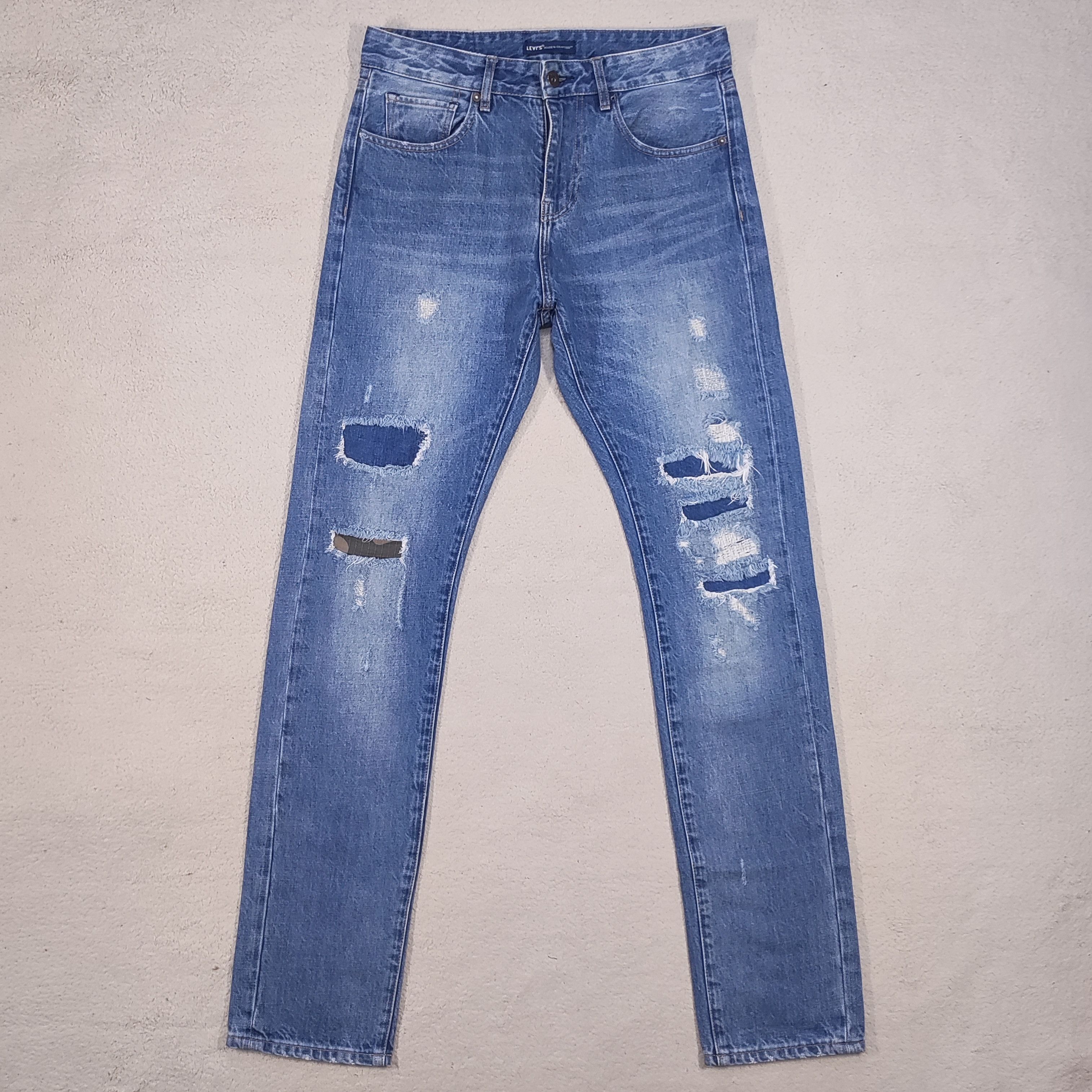 Levis Tack Slim Patchwork Blue Tab Jeans