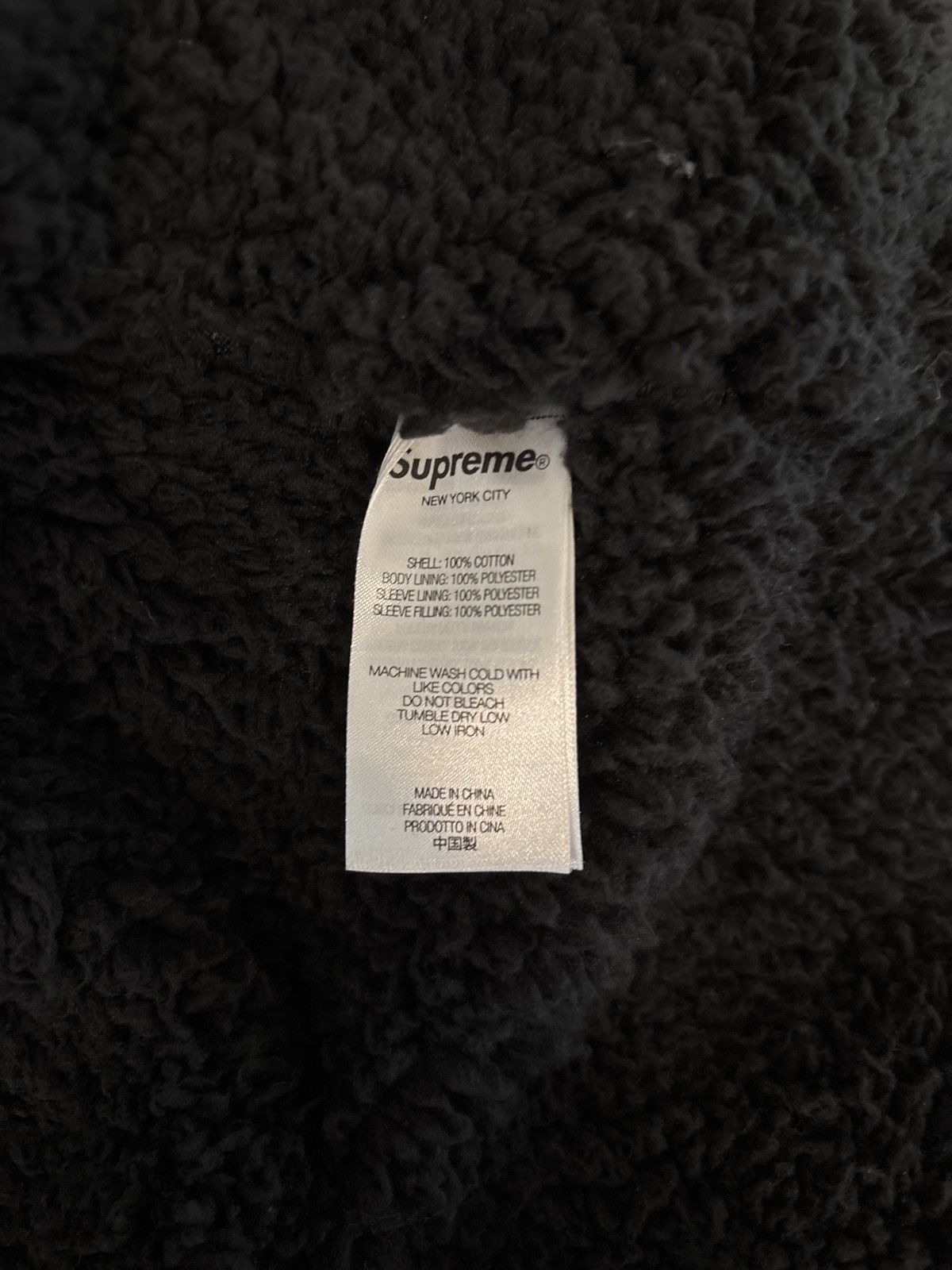 Supreme Fw24 supreme faux shearling lined work shirt Size US S / EU 44-46 / 1 - 4 Thumbnail