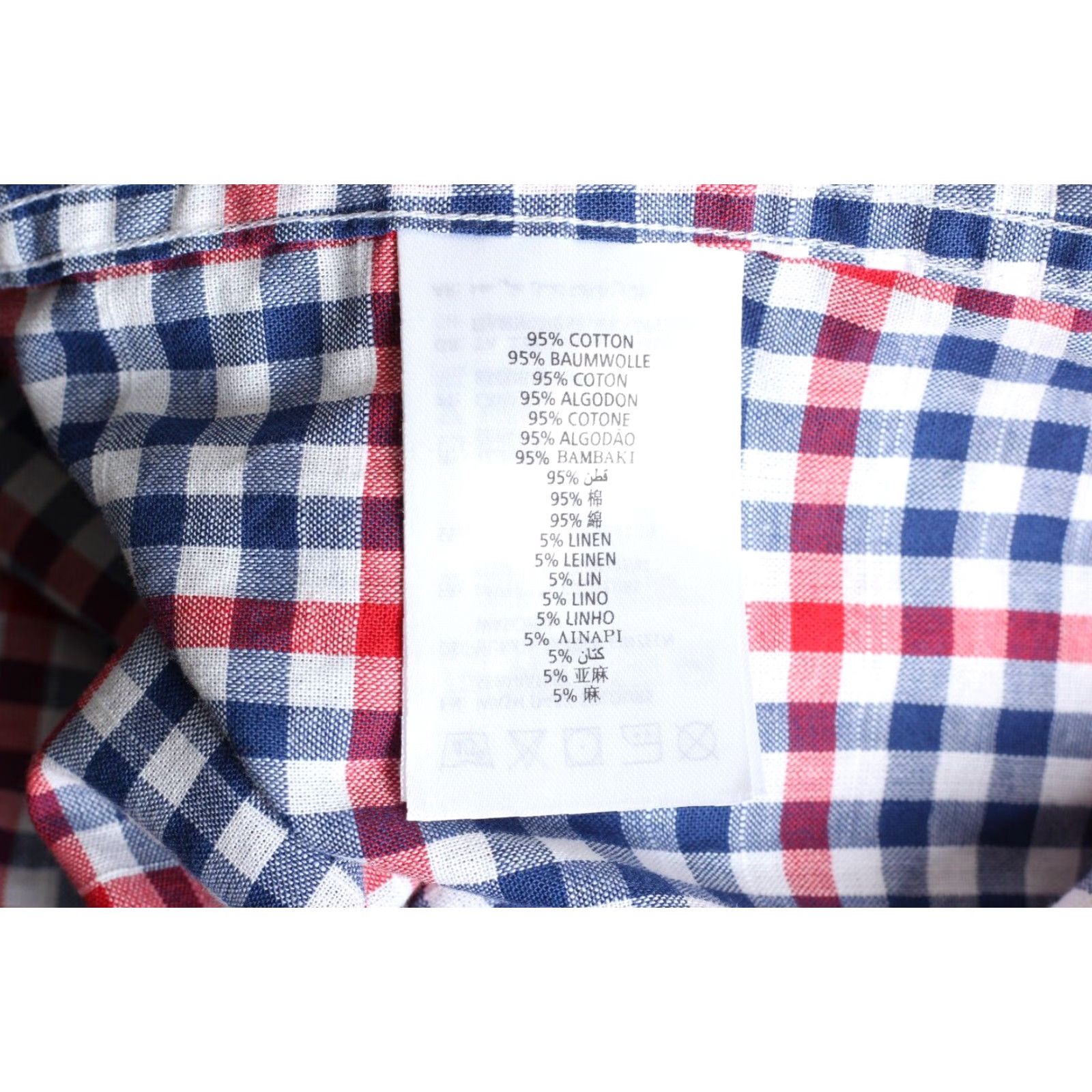 Gant GANT River Inn Casual Shirt Men Short Sleeve Oxford Linen Cotton Multicoloured Check XL Regular Shirt Mens Size US XL / EU 56 / 4 - 7 Thumbnail