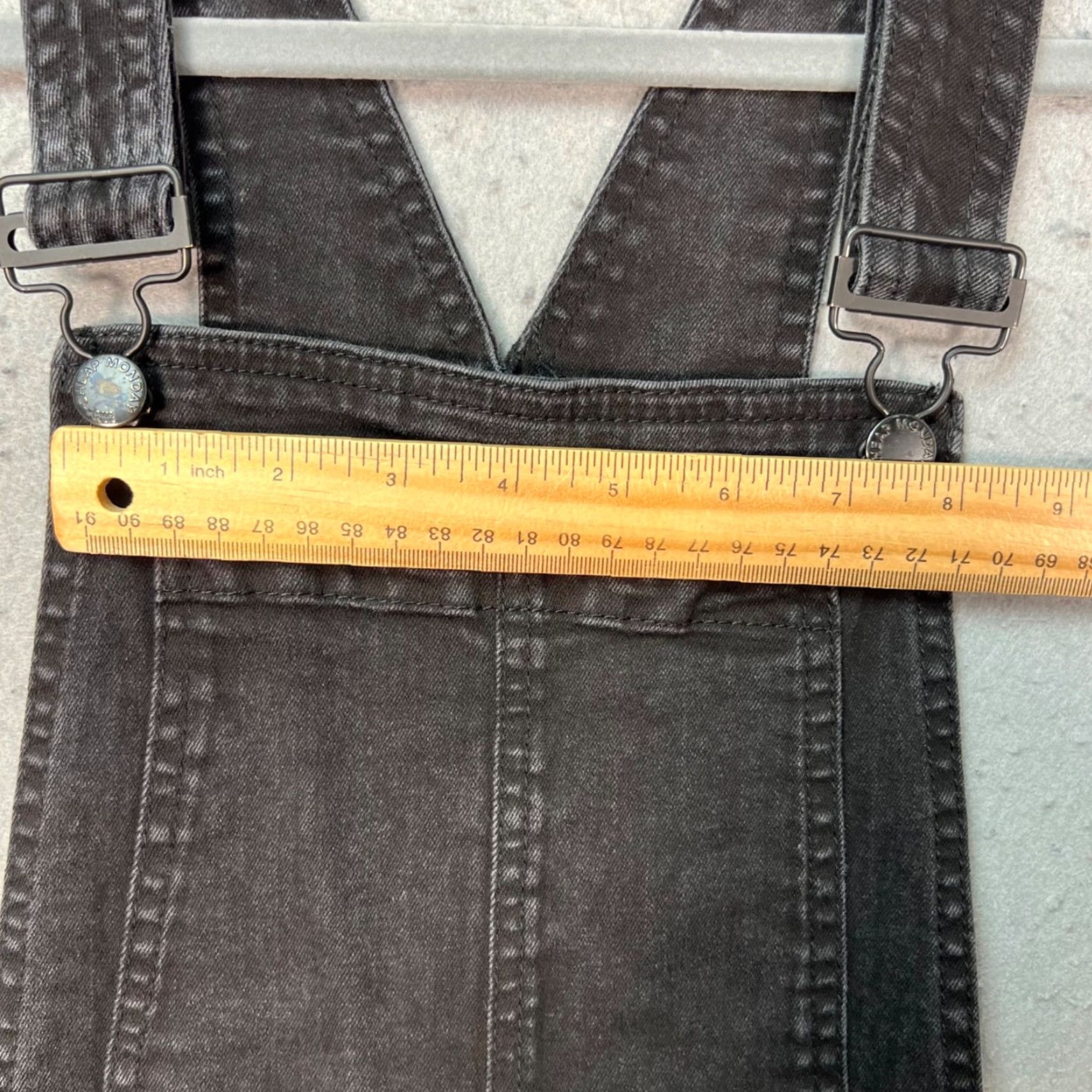 Cheap Monday Cheap Monday Womens Overalls Size Small Black Denim Skinny Leg Size 28" / US 6 / IT 42 - 5 Thumbnail