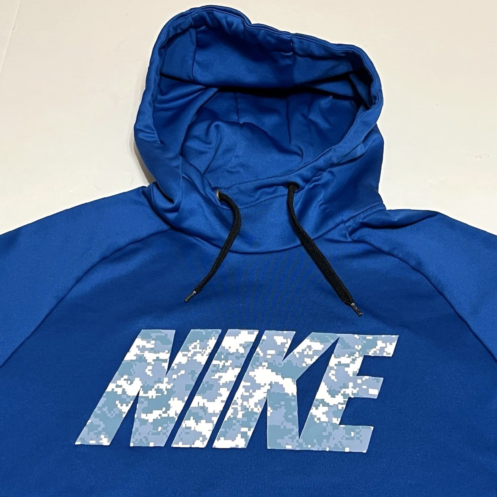 Nike Nike Dri-Fit Hoodie Pullover Men L Blue Camouflage Logo Fleece Size US L / EU 52-54 / 3 - 2 Thumbnail