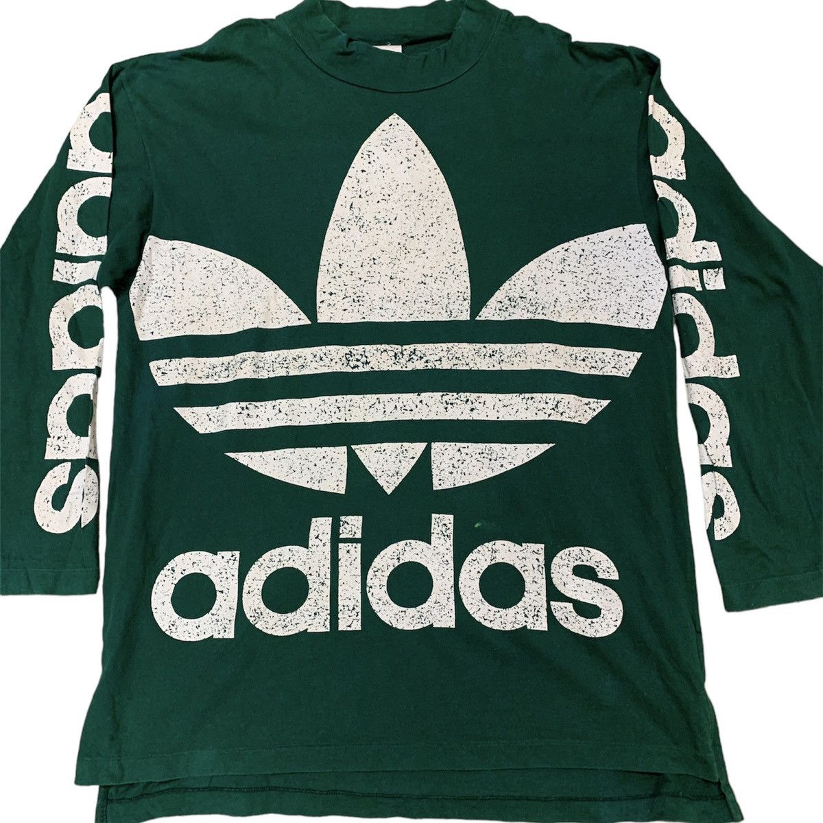 Vintage Vtg Adidas Trifoils Big Logo L/S T-Shirt Size US XL / EU 56 / 4 - 3 Thumbnail