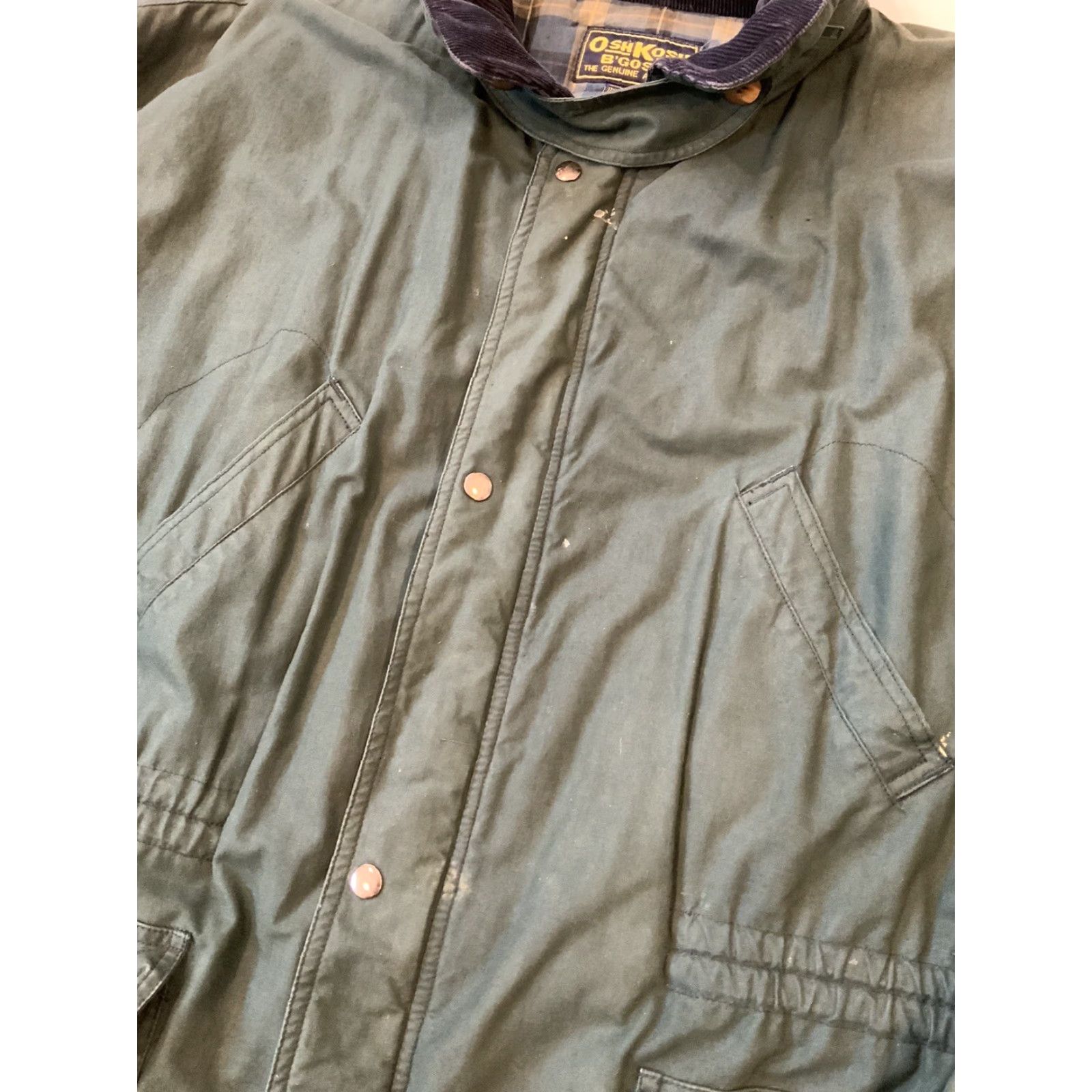 Vintage VINTAGE OshKosh B’Gosh Plaid Lined Corduroy Collar Puffer Parka Green Jacket 2XL Men's Size US XXL / EU 58 / 5 - 7 Thumbnail