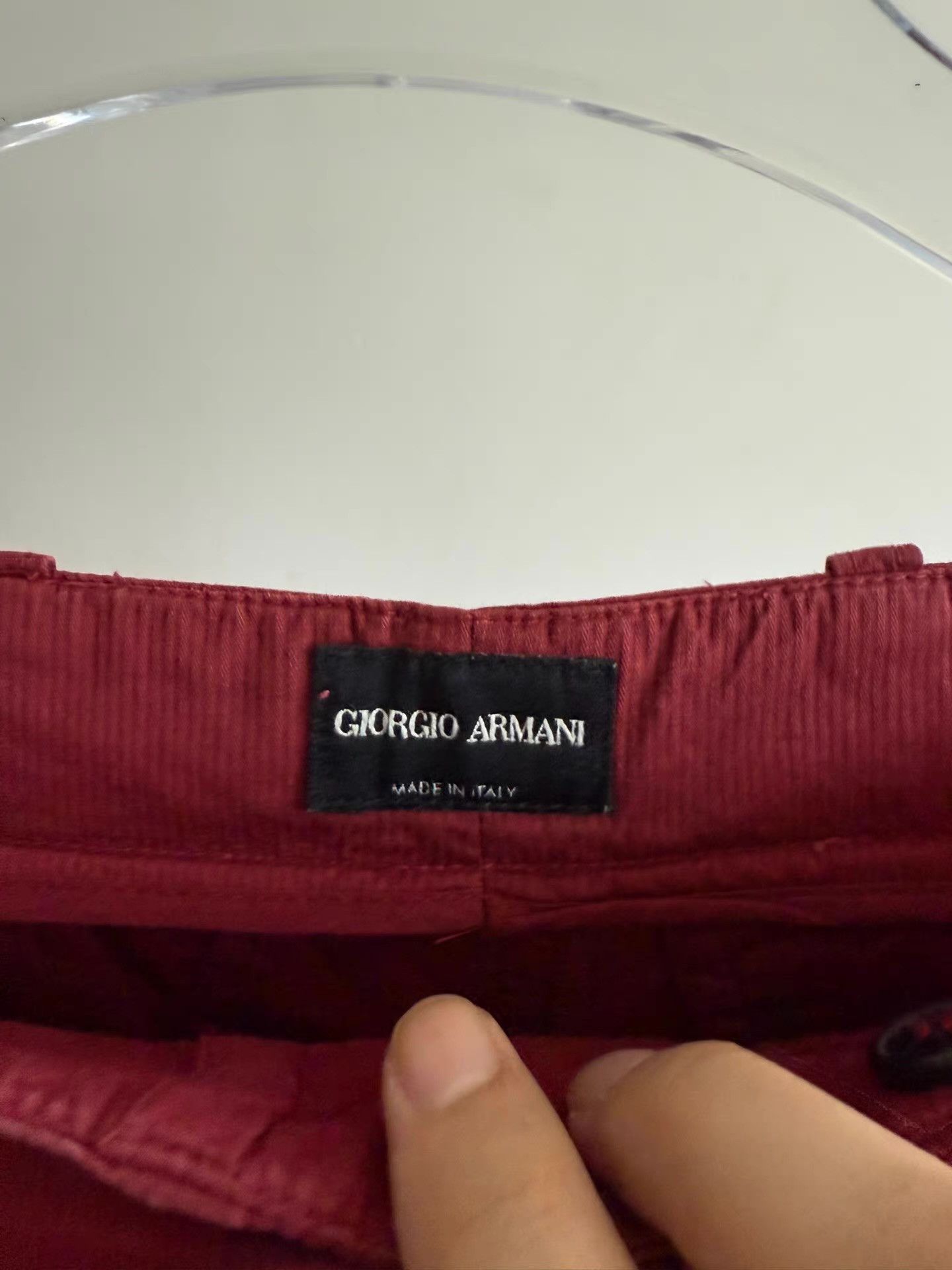 Armani Giorgio Armani Red Casual Pants Q17 Size US 36 / EU 52 - 3 Thumbnail