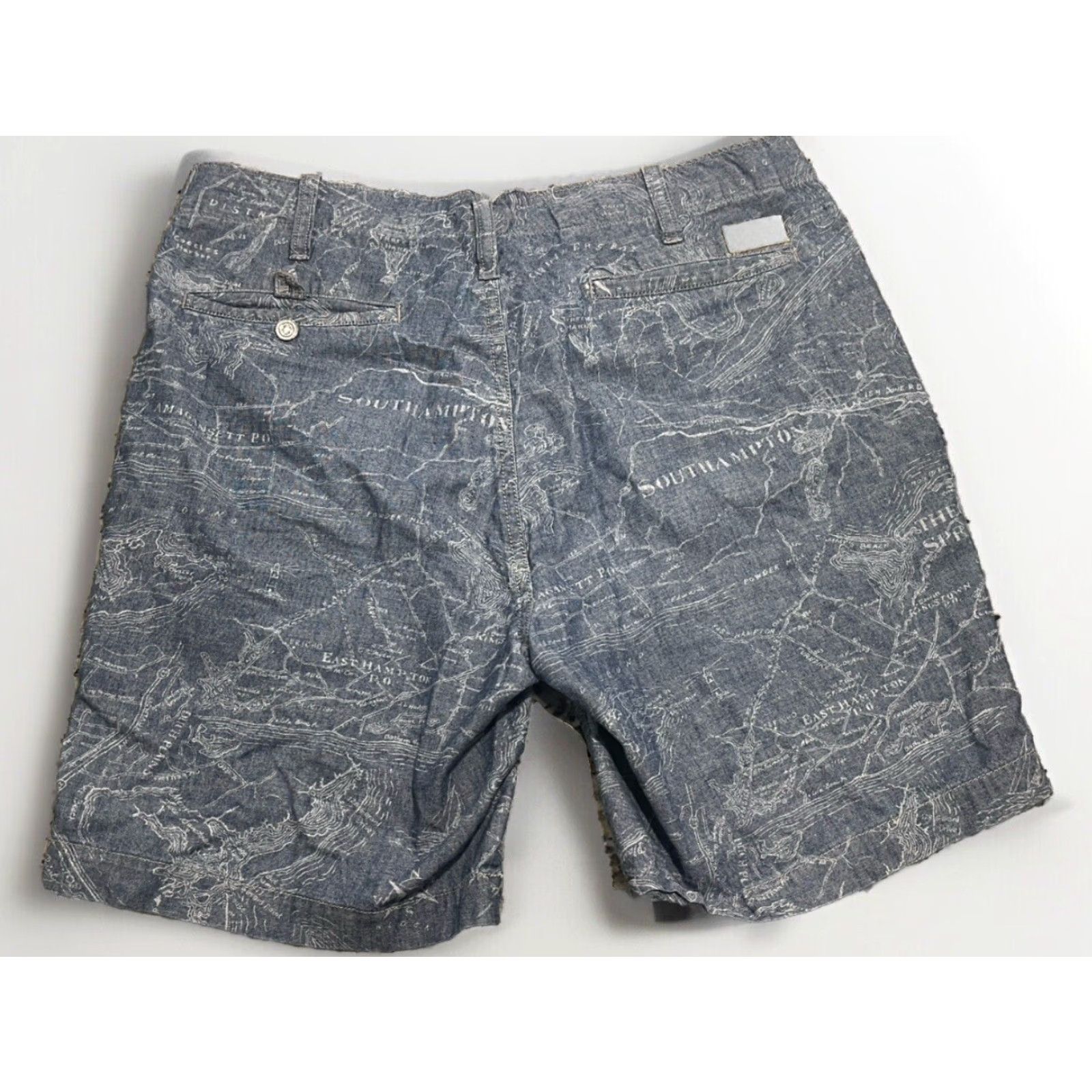 Polo Ralph Lauren Polo Ralph Lauren Shorts Mens 32 Blue Map Chino Flat Front Cotton Casual Travel Mens Size US XS / EU 42 / 0 - 5 Thumbnail