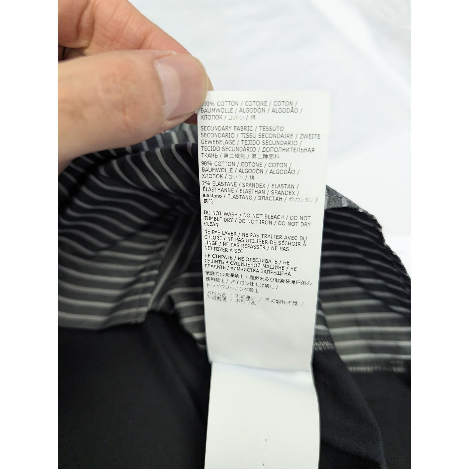 Maison Margiela o1rshd1 striped button-up t-shirt in Black Size US M / EU 48-50 / 2 - 19 Thumbnail