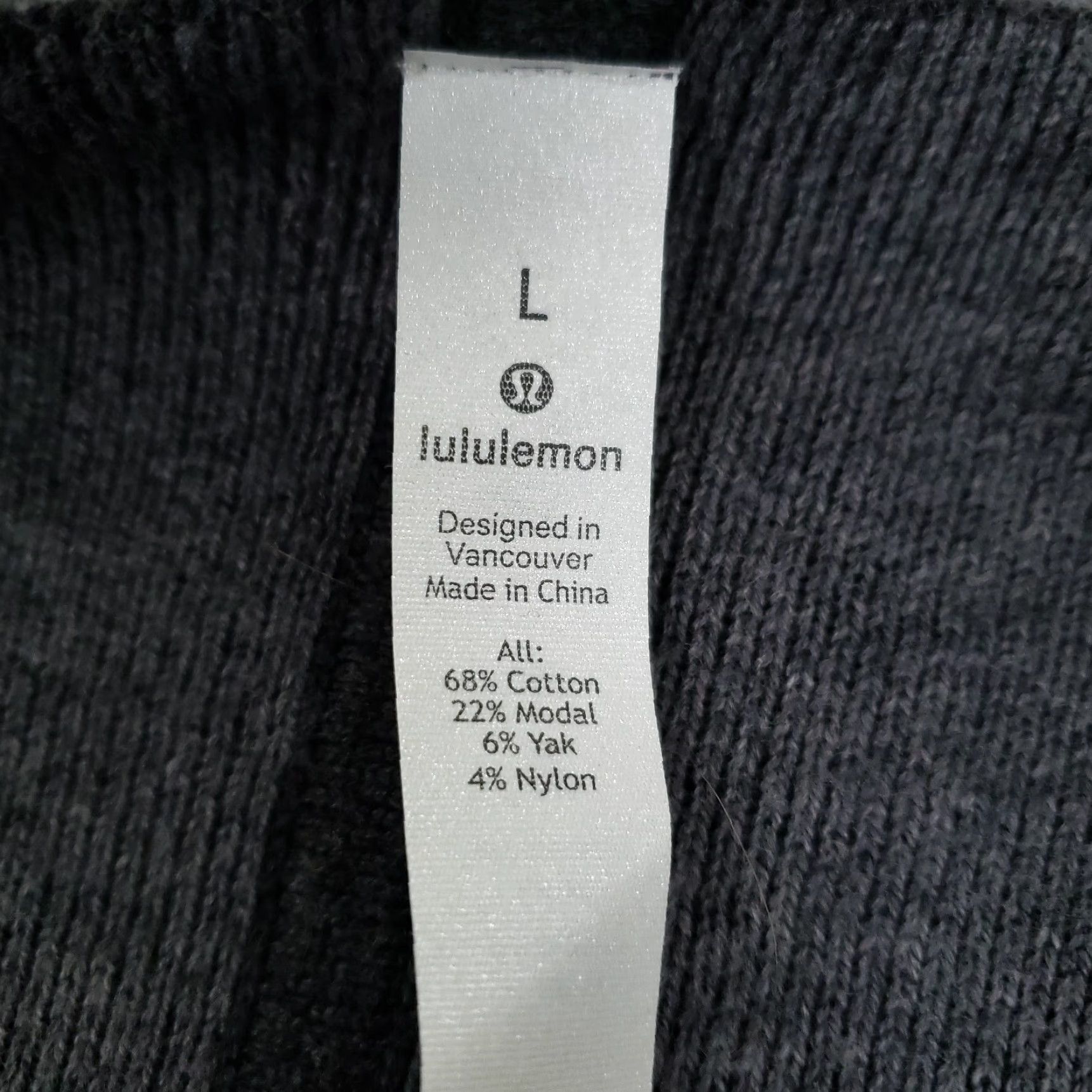 Lululemon Lululemon Womens Large Black Gray Sweater Cardigan Soft Open Front Size L / US 10 / IT 46 - 5 Thumbnail