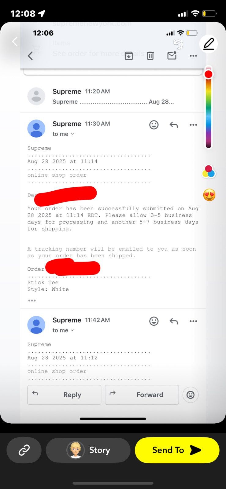 Supreme Supreme stick tee white Size US L / EU 52-54 / 3 - 2 Thumbnail