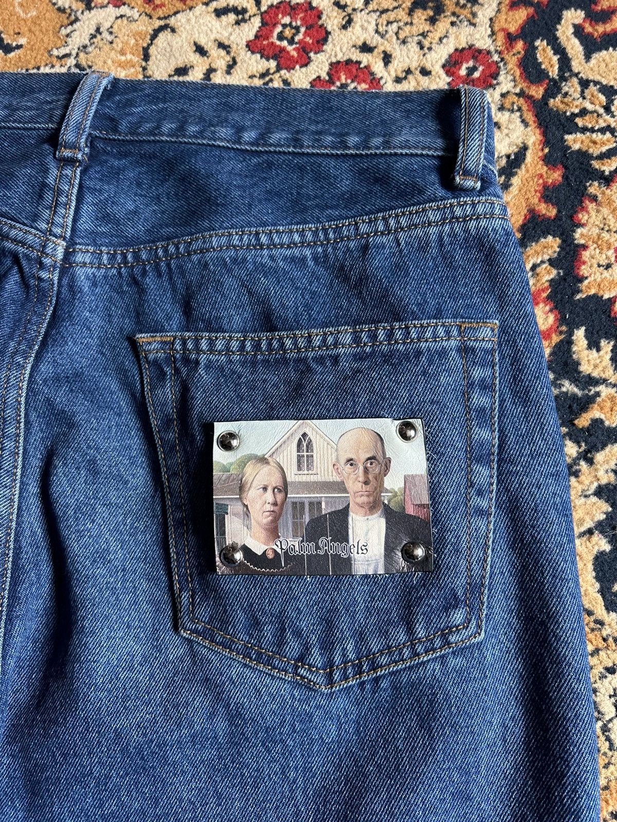 Palm Angels Palm Angels American Gothic denim pants Size US 34 / EU 50 - 3 Thumbnail