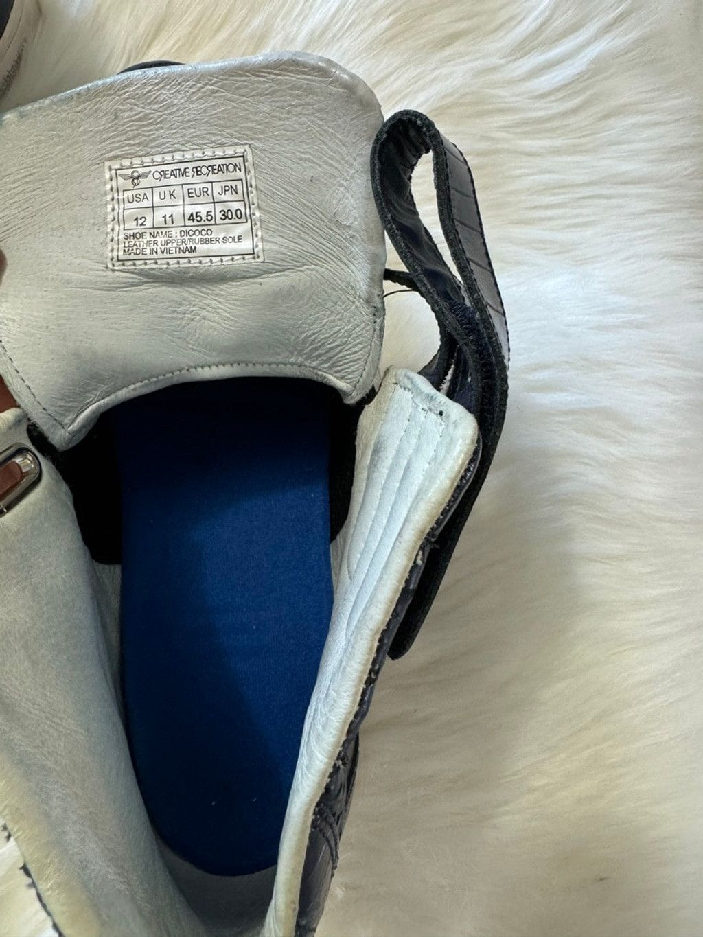 Creative Recreation Creative Recreation | Blue Croc Embossed Sneakers | 12 Size US 12 / EU 45 - 10 Thumbnail
