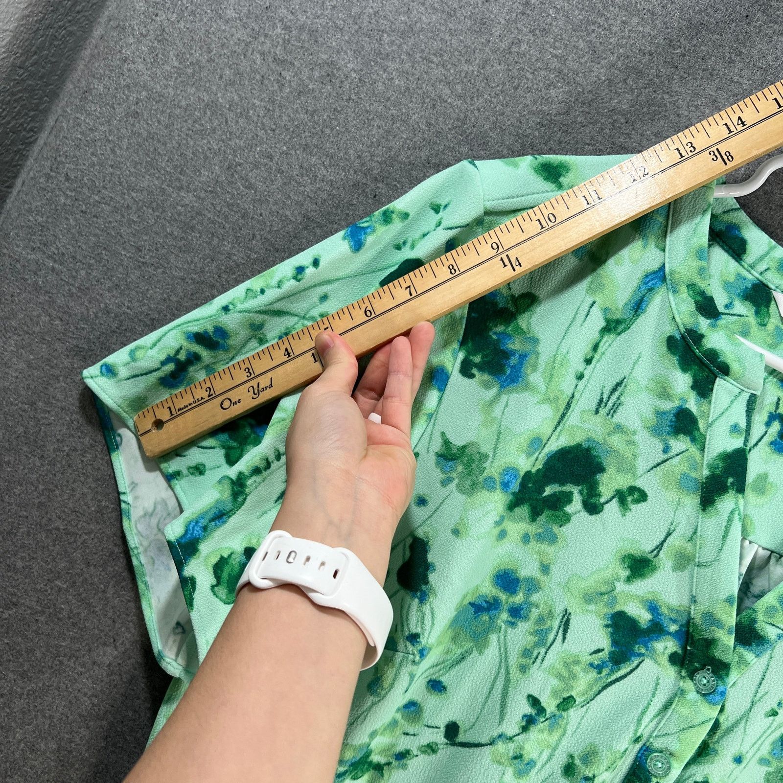 Other Isaac Mizrahi Live! Tall Printed Pebble Knit Dress Green Size XL / US 12-14 / IT 48-50 - 8 Thumbnail